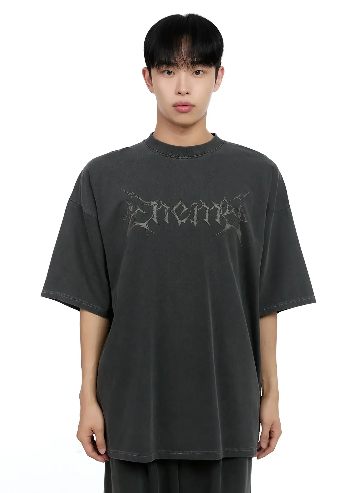 Men's Oversized Text Graphic Tee IG520 - Image 17