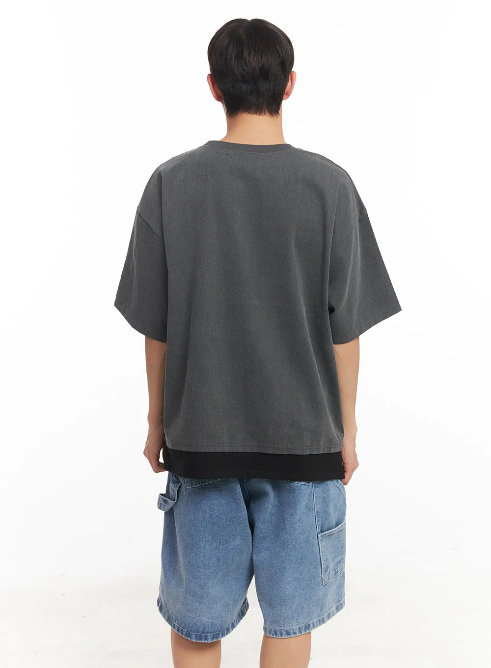Men's Oversized Washed T-Shirt IA521 - Image 7
