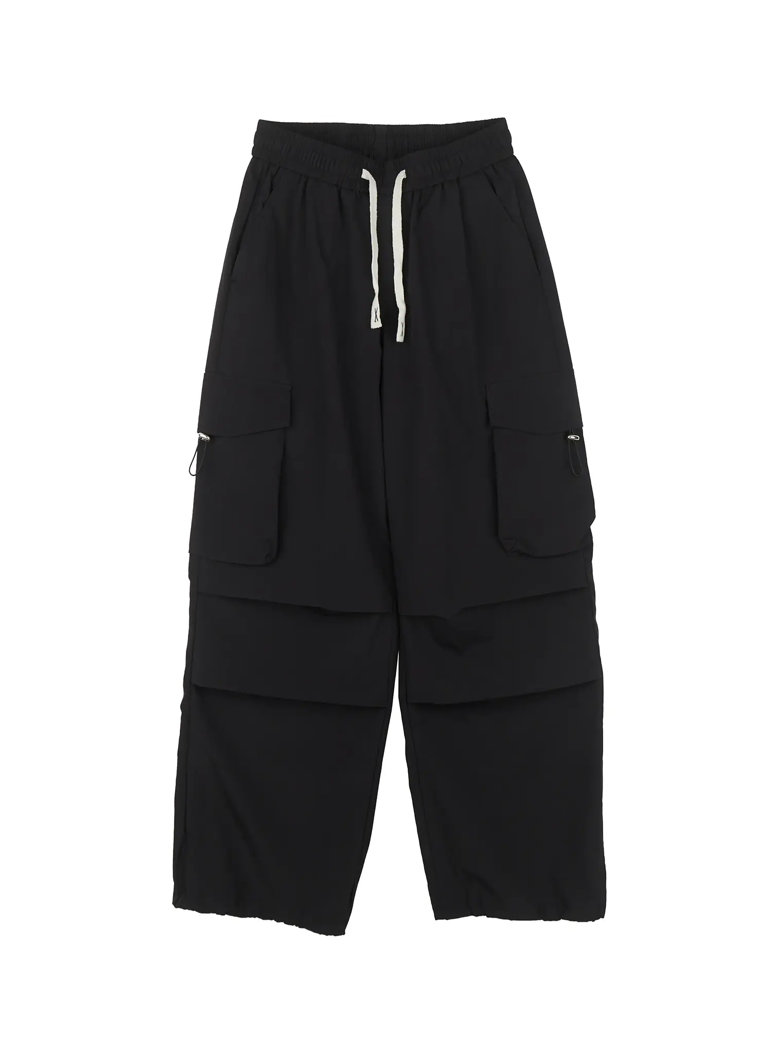 Men's Parachute Wide-Leg Cargo Pants IL504 - Image 16