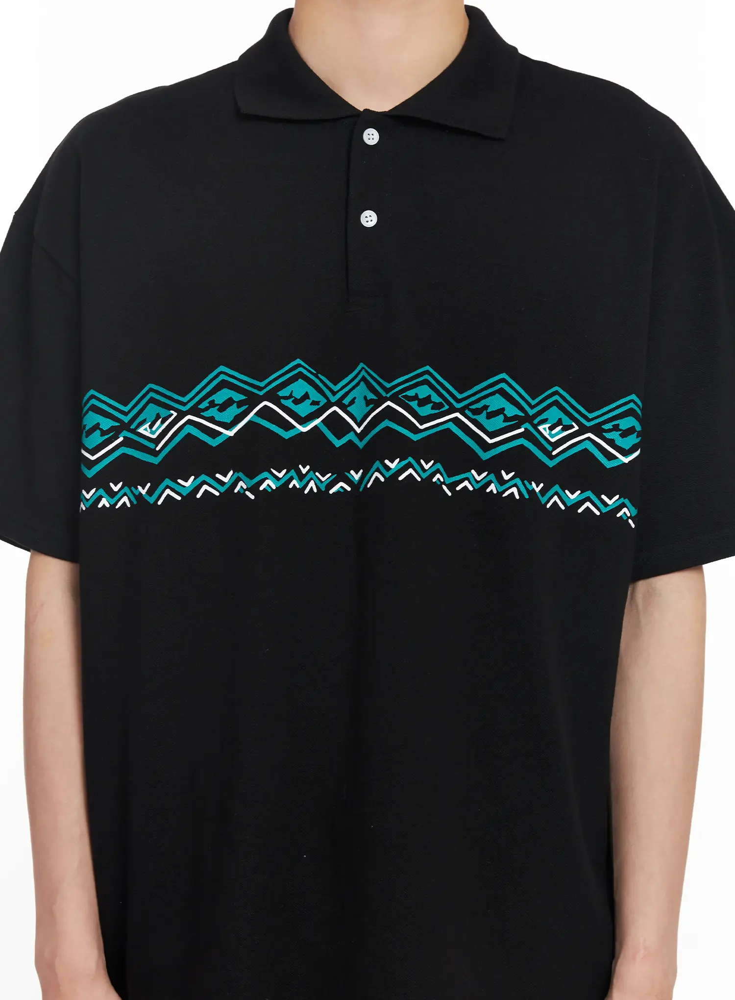 Men's Patterned Polo Shirt IL501 - Image 11