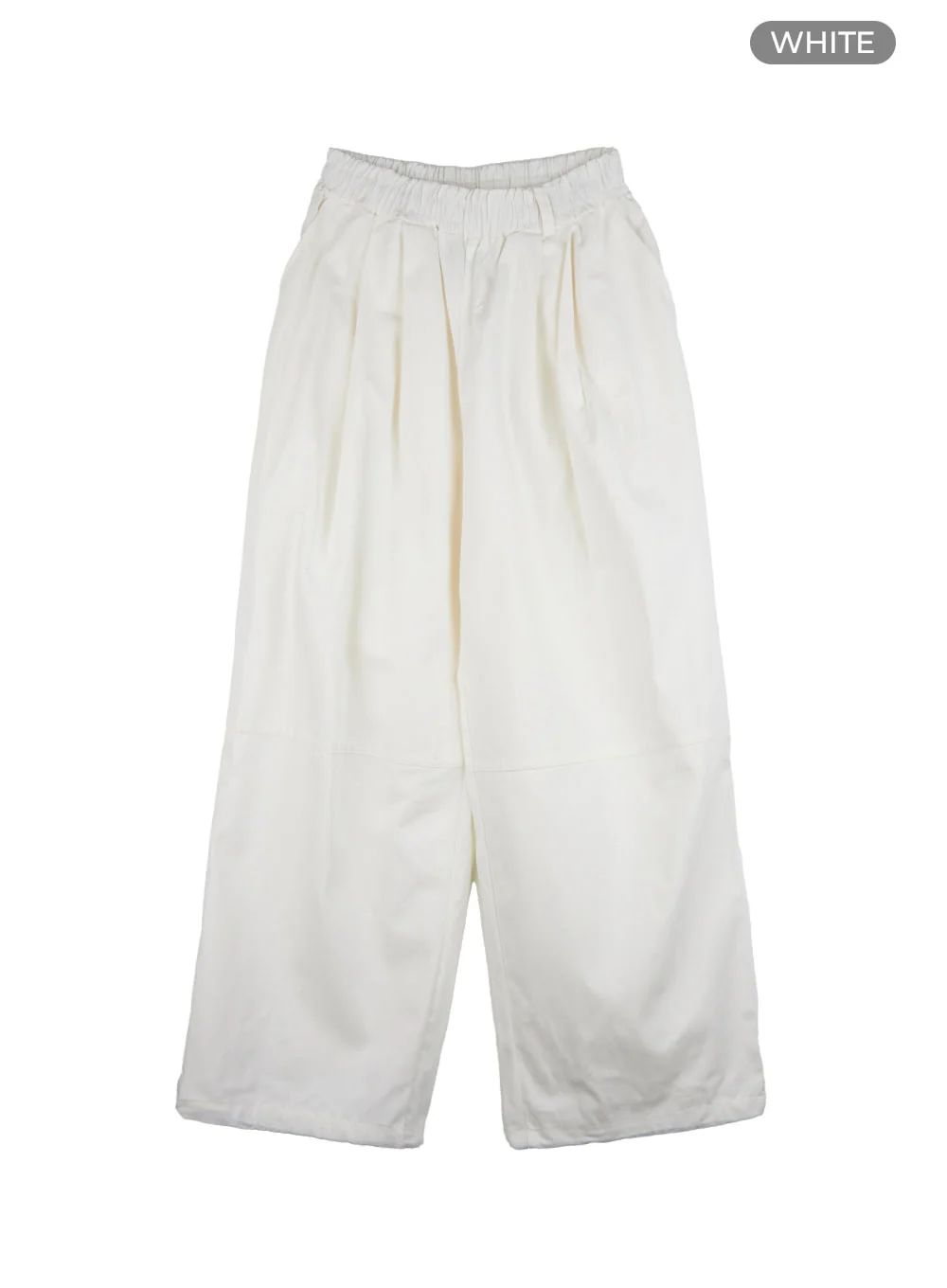 Men's Pintuck Banded Wide Fit Cotton Pants IS420 - Image 11