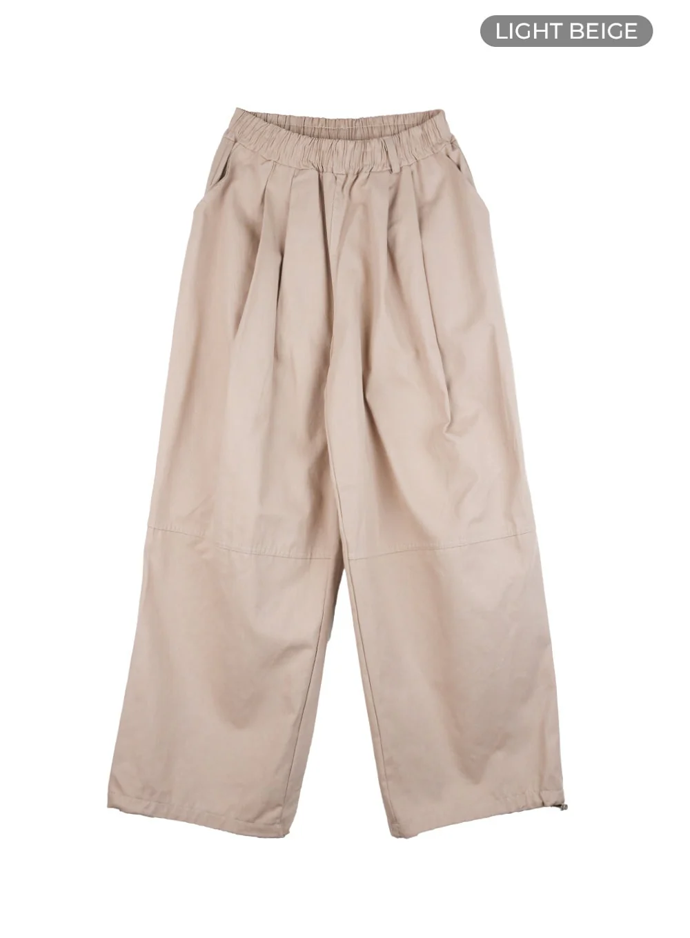 Men's Pintuck Banded Wide Fit Cotton Pants IS420 - Image 12