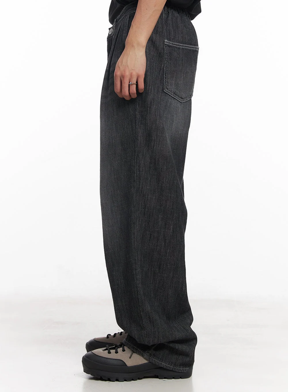 Men's Pintuck Linen Comfort Jeans IY508 - Image 4