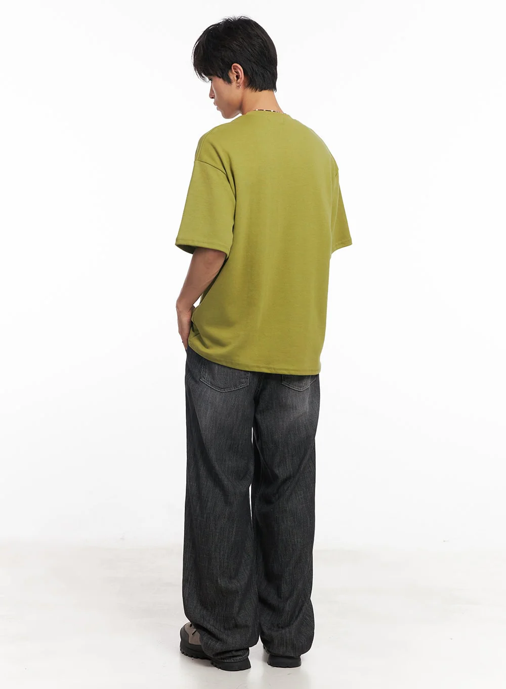 Men's Pintuck Linen Comfort Jeans IY508 - Image 9