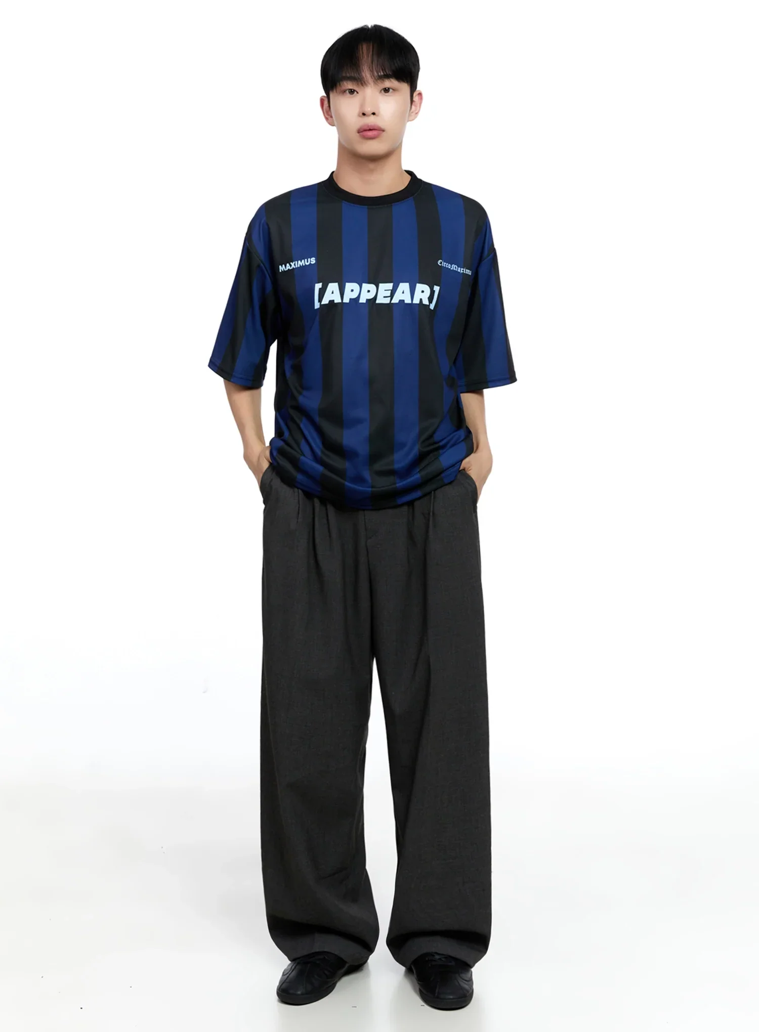 Men's Pintuck Wide-Leg Pants IG520 - Image 3