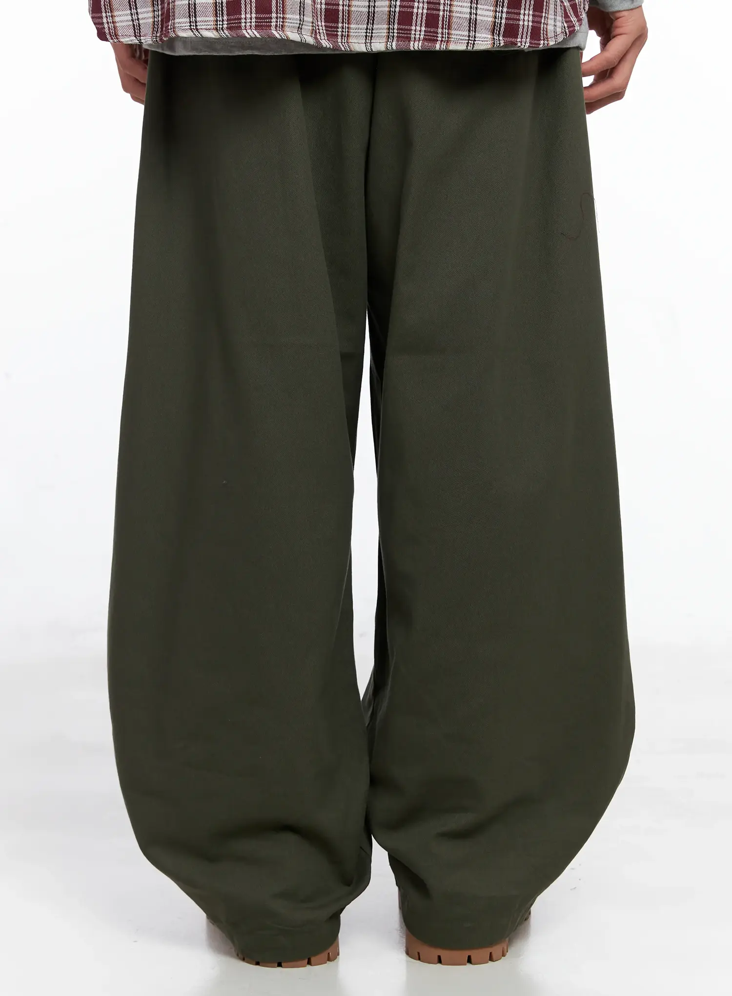 Men's Pintuck Wide-Leg Pants IO506 - Image 6