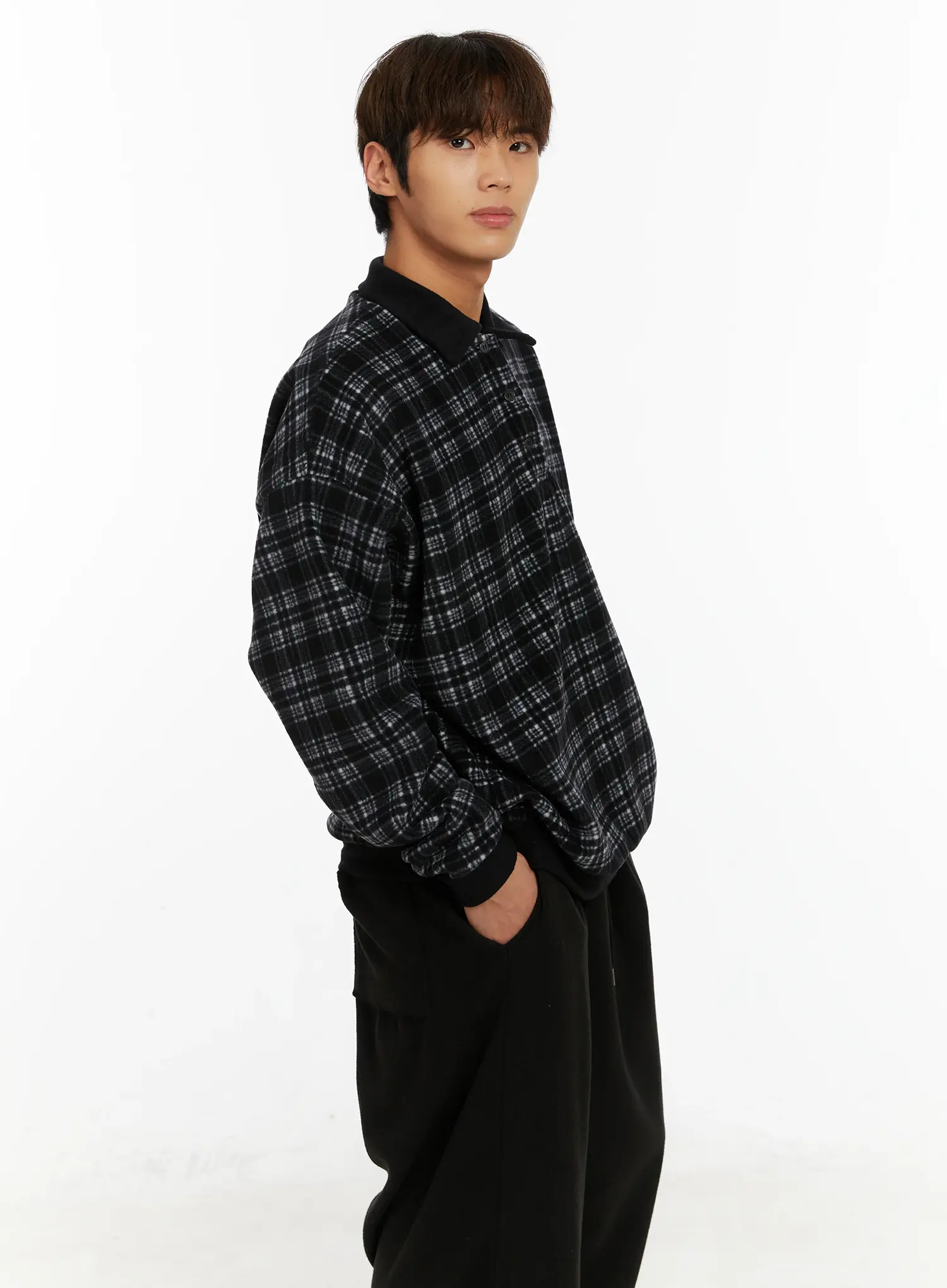 Men's Plaid  Shirt ID524