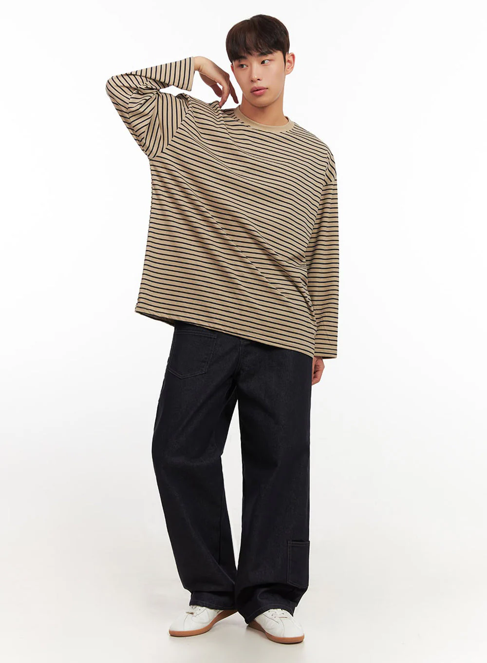 Men's Pocket Detail Denim Pants IF517 - Image 3