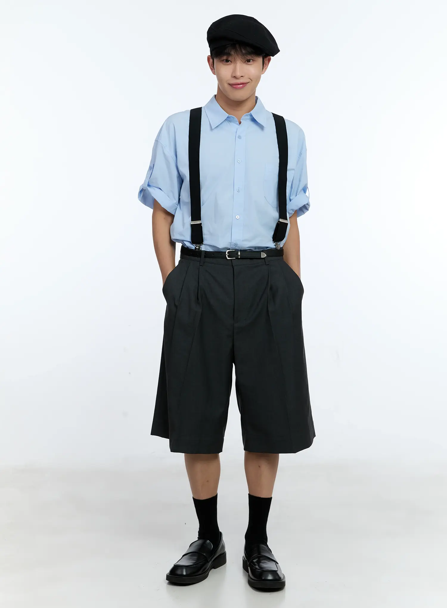 Men's Pocket Detail Short Sleeve Shirt IG519 - Image 12