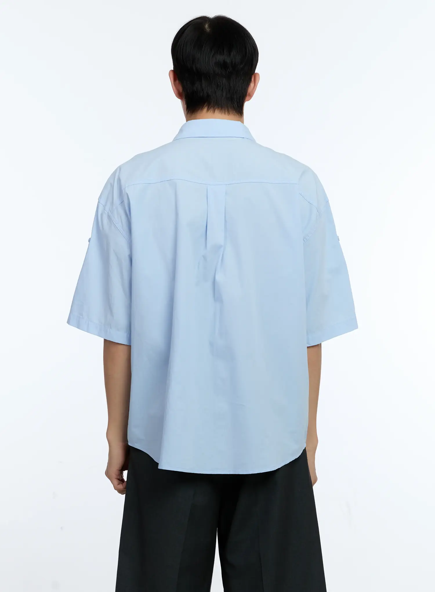 Men's Pocket Detail Short Sleeve Shirt IG519 - Image 7