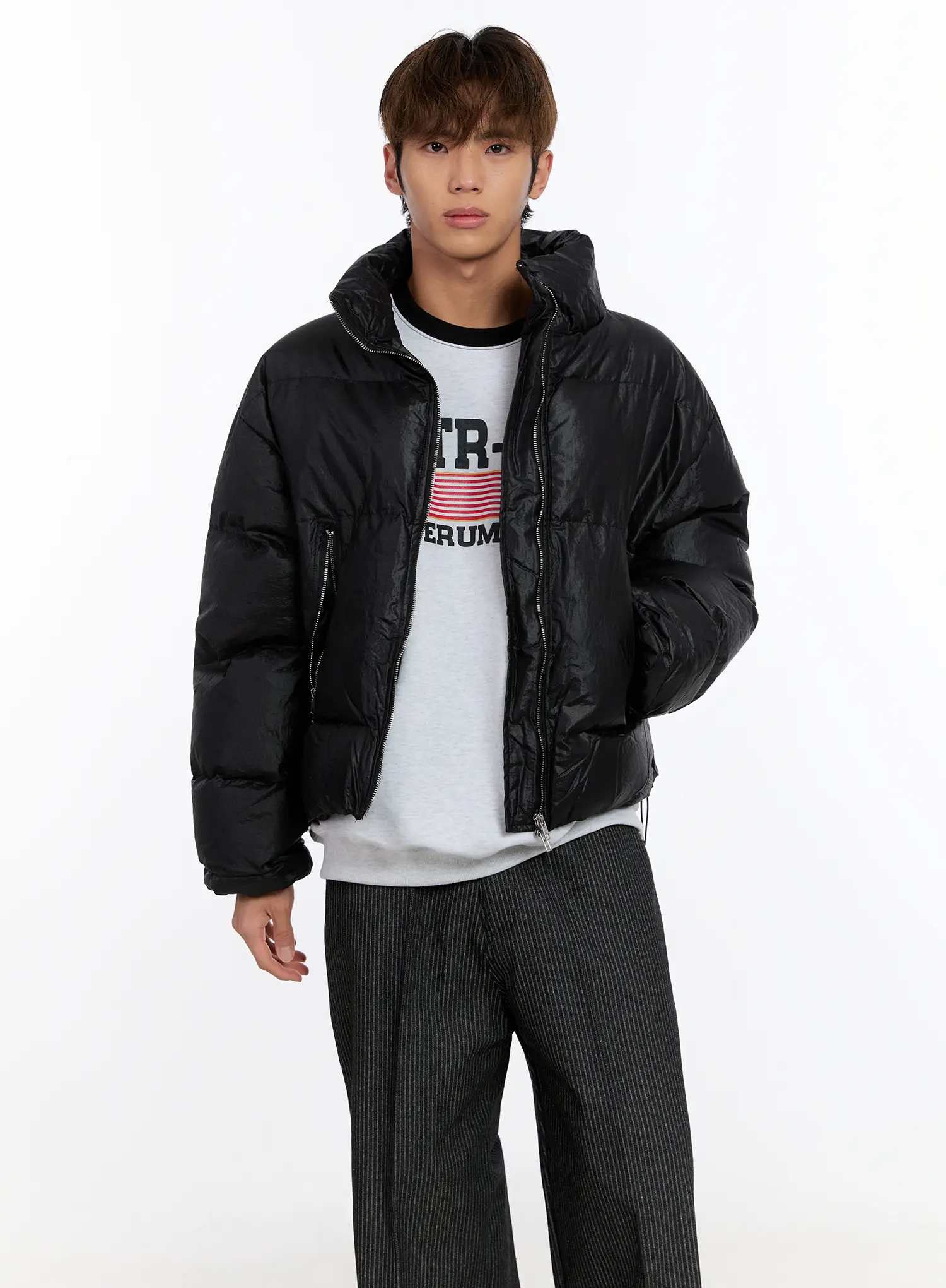 Men's Puffer Jacket (Black) IN524