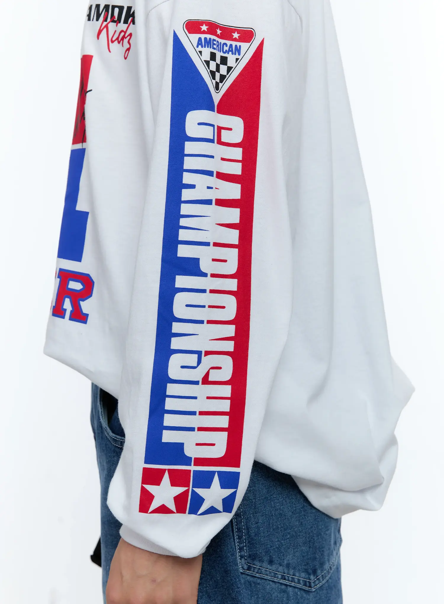 Men's Racing Graphic Long Sleeve T-Shirt IG515 - Image 11