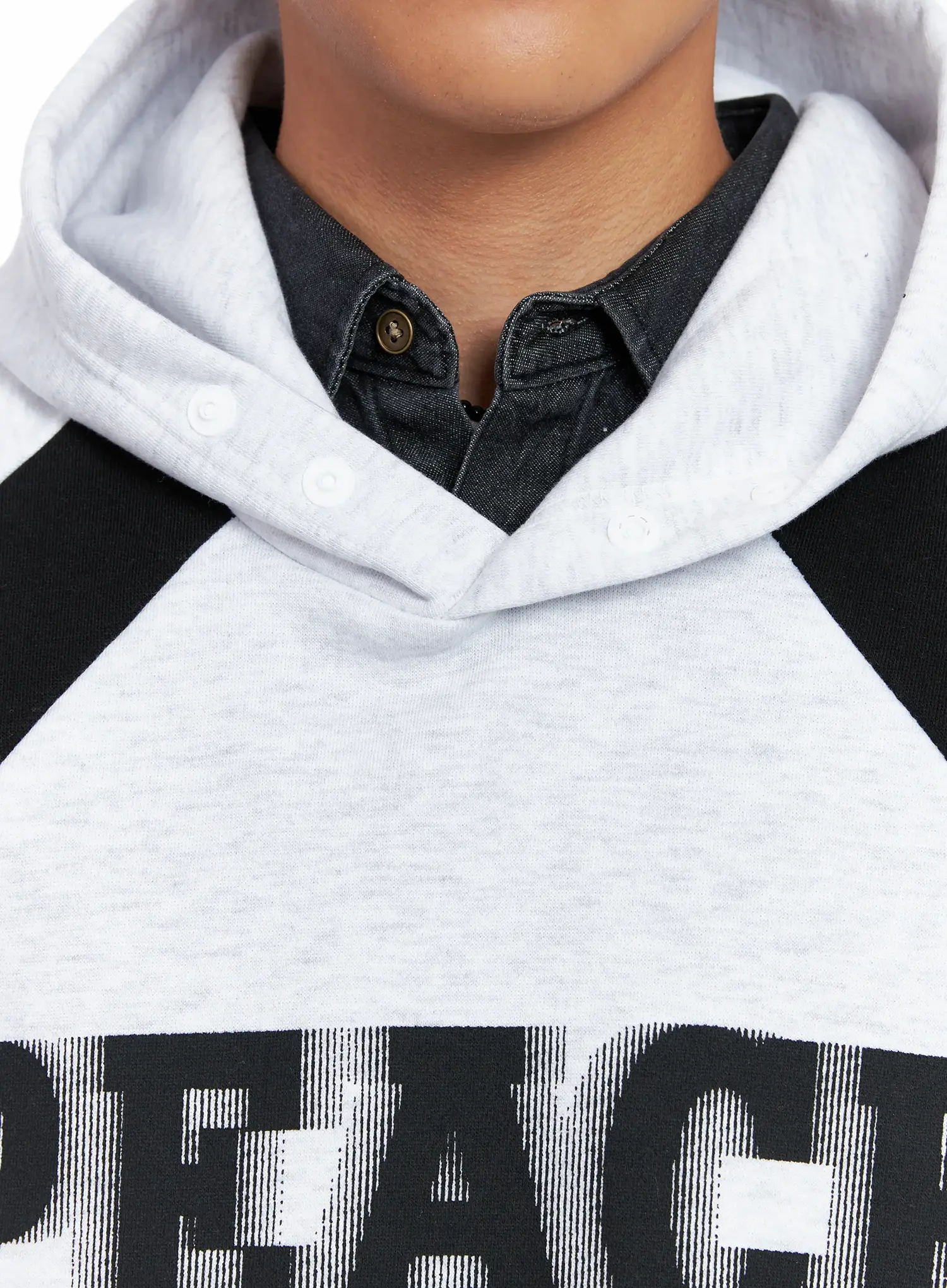 Men's Raglan Graphic High Neck Hoodie IS510 - Image 13