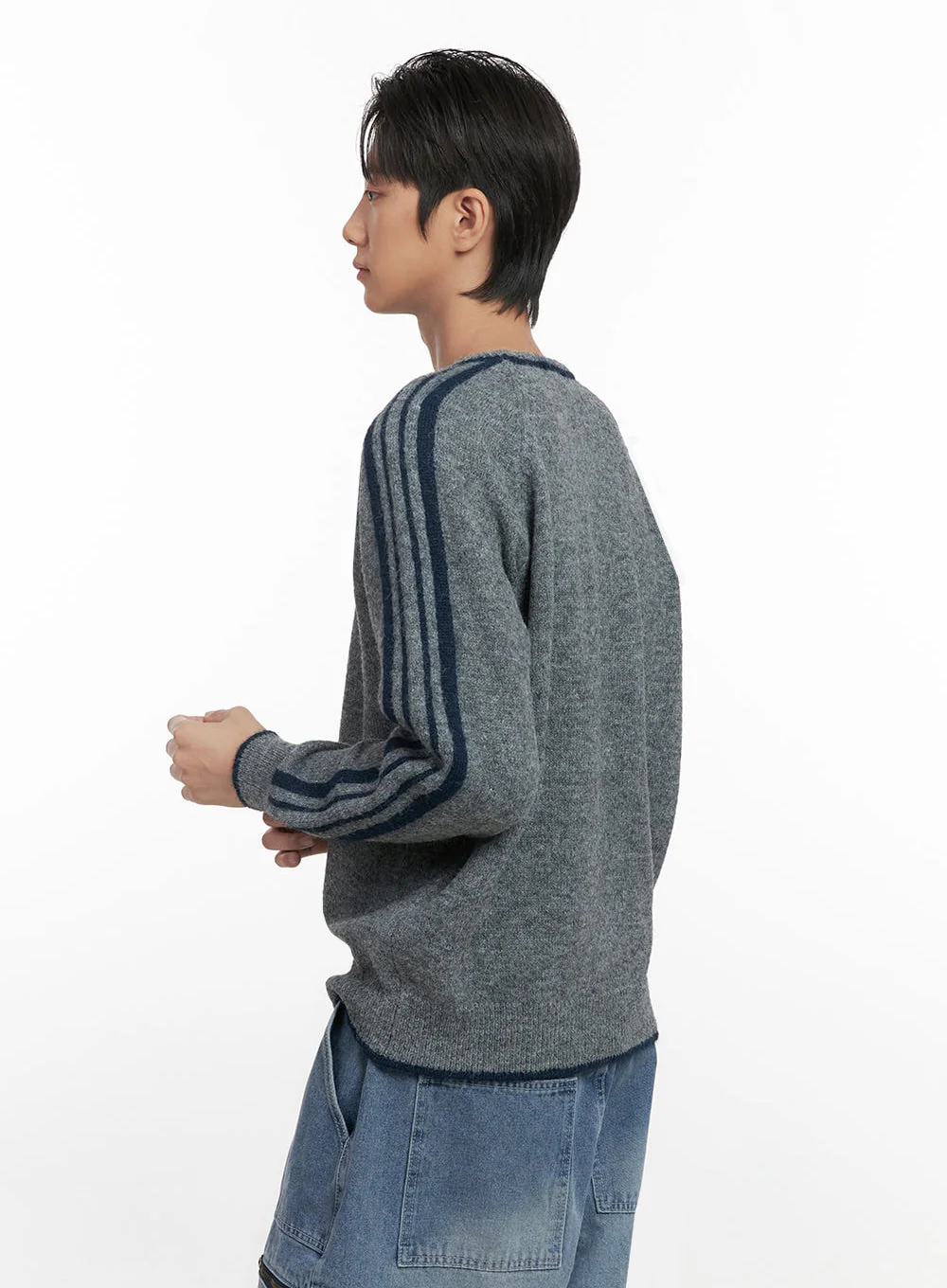 Men's Raglan Knit Long Sleeve ID406 - Image 4