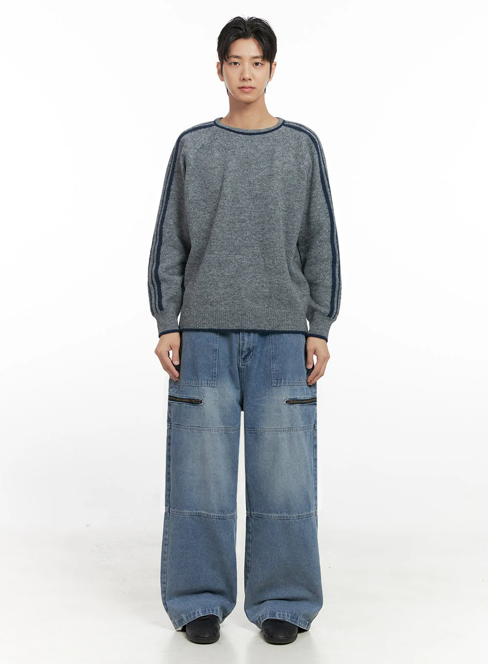 Men's Raglan Knit Long Sleeve ID406 - Image 6