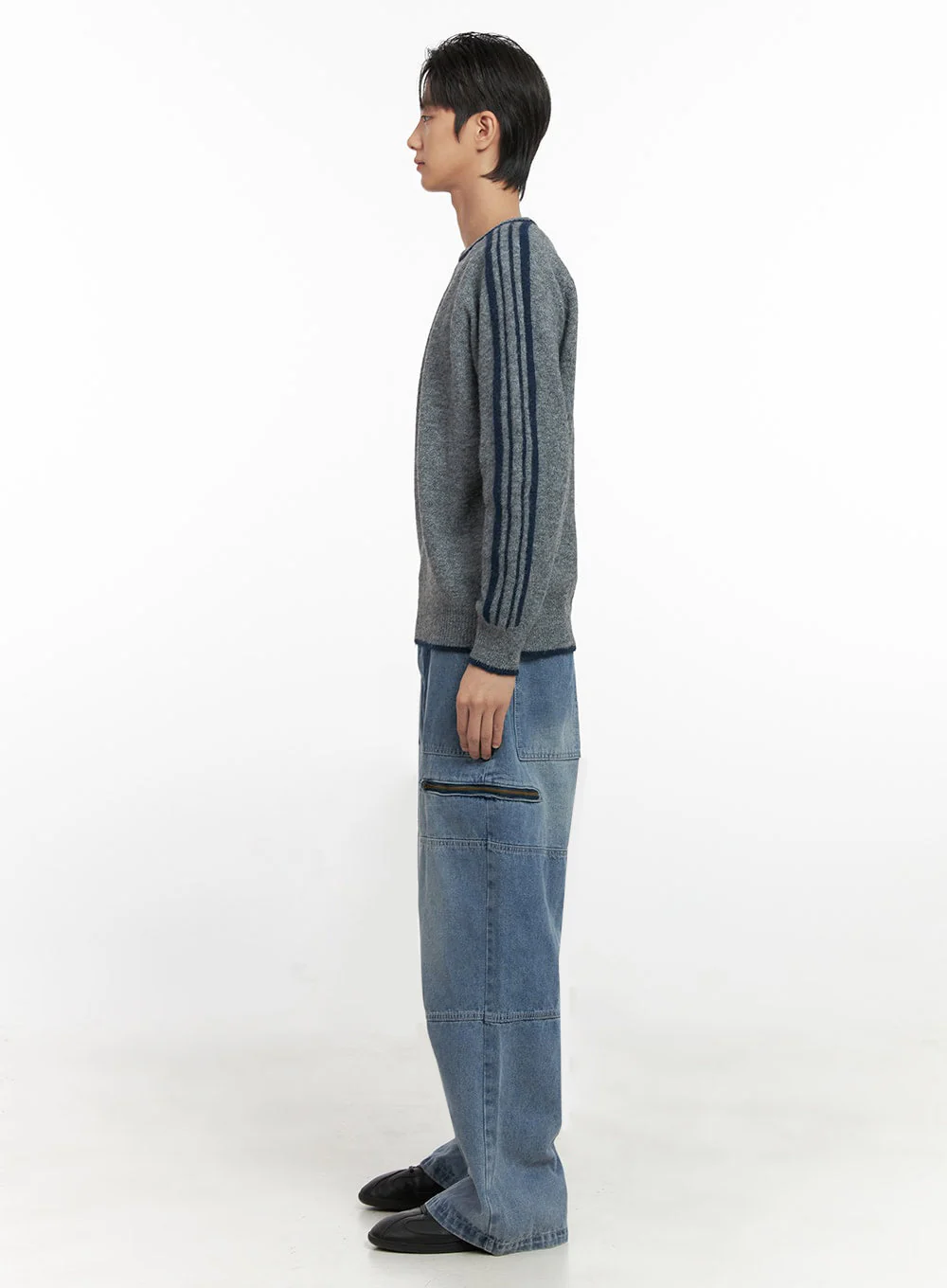 Men's Raglan Knit Long Sleeve ID406 - Image 7