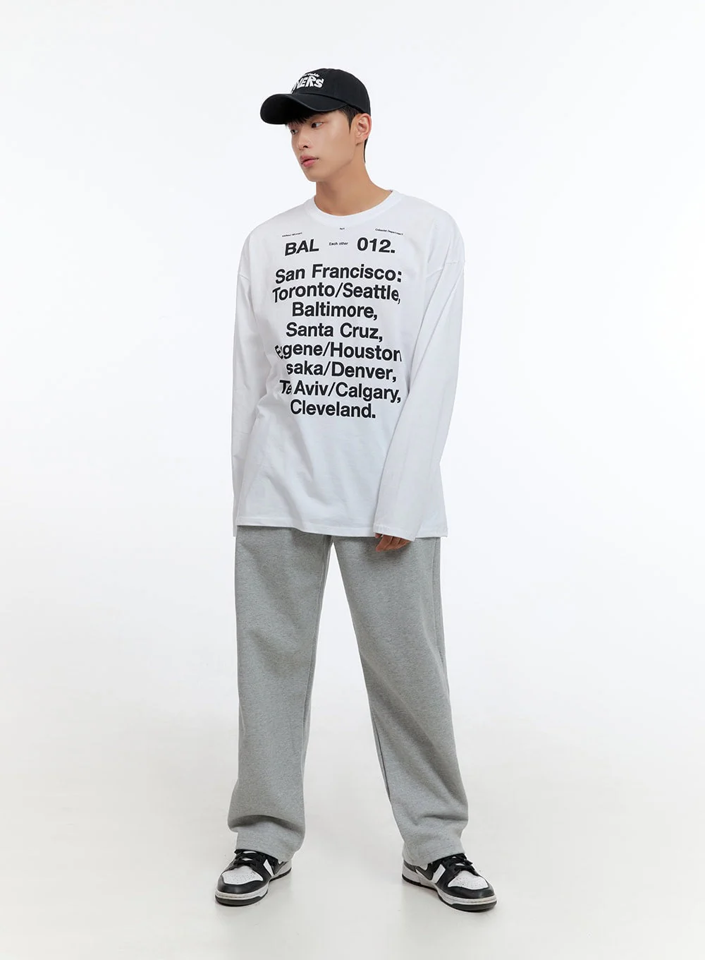 Men's Relaxed Fit Cotton Sweatpants (Gray) IS413 - Image 6