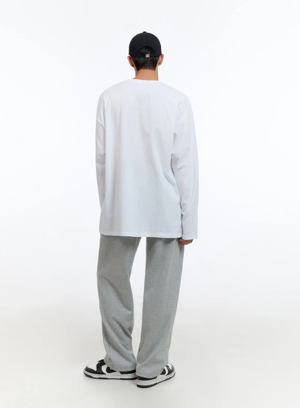 Men's Relaxed Fit Cotton Sweatpants (Gray) IS413 - Image 8