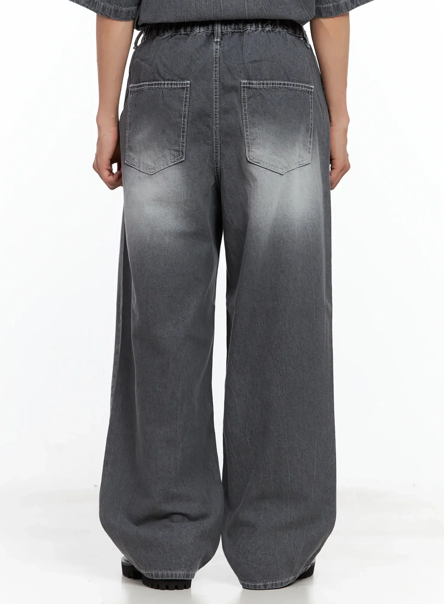 Men's Relaxed-Fit Vintage Denim Jeans IL516 - Image 11