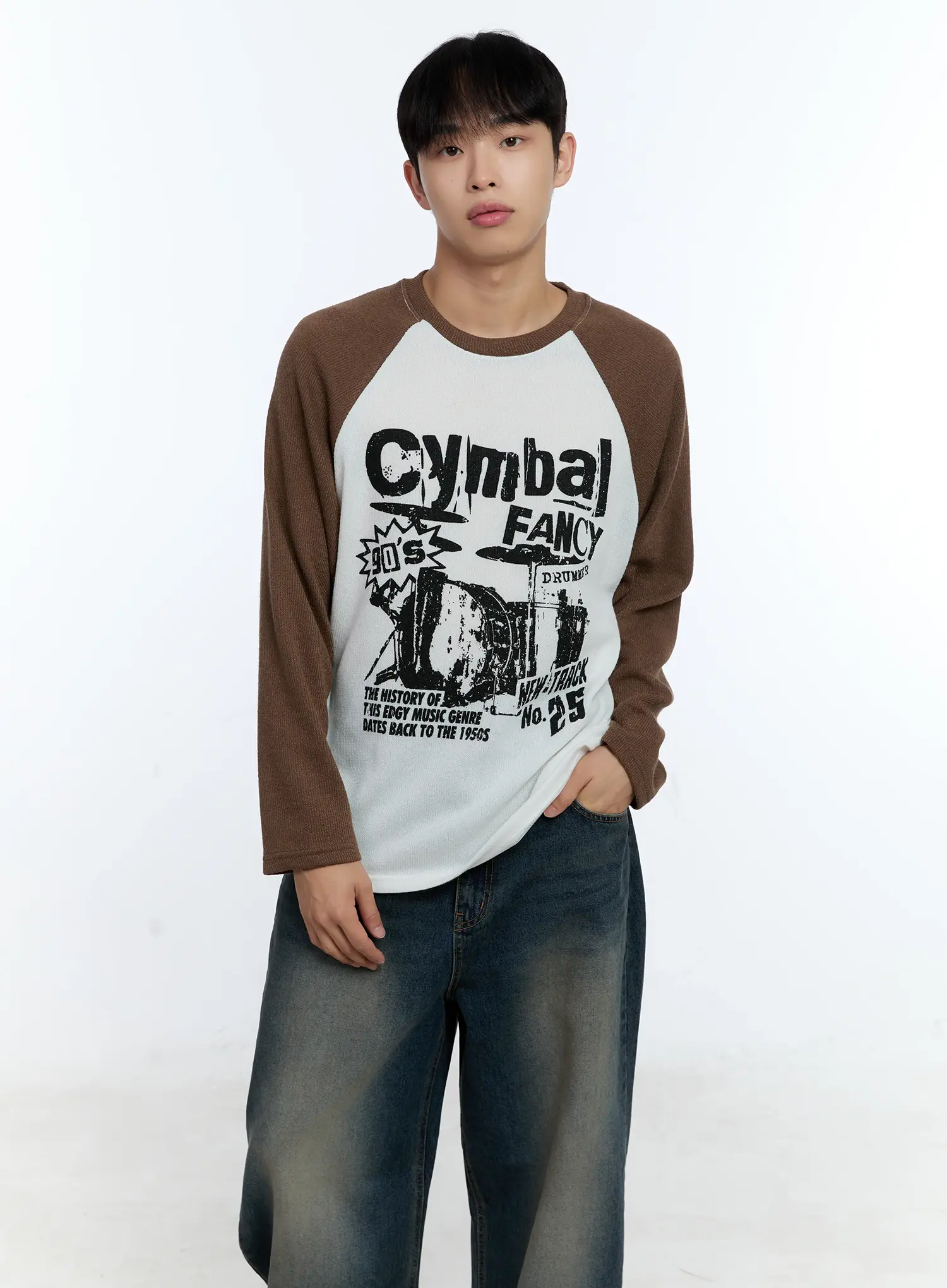 Men's Retro Long Sleeve Shirt IG519