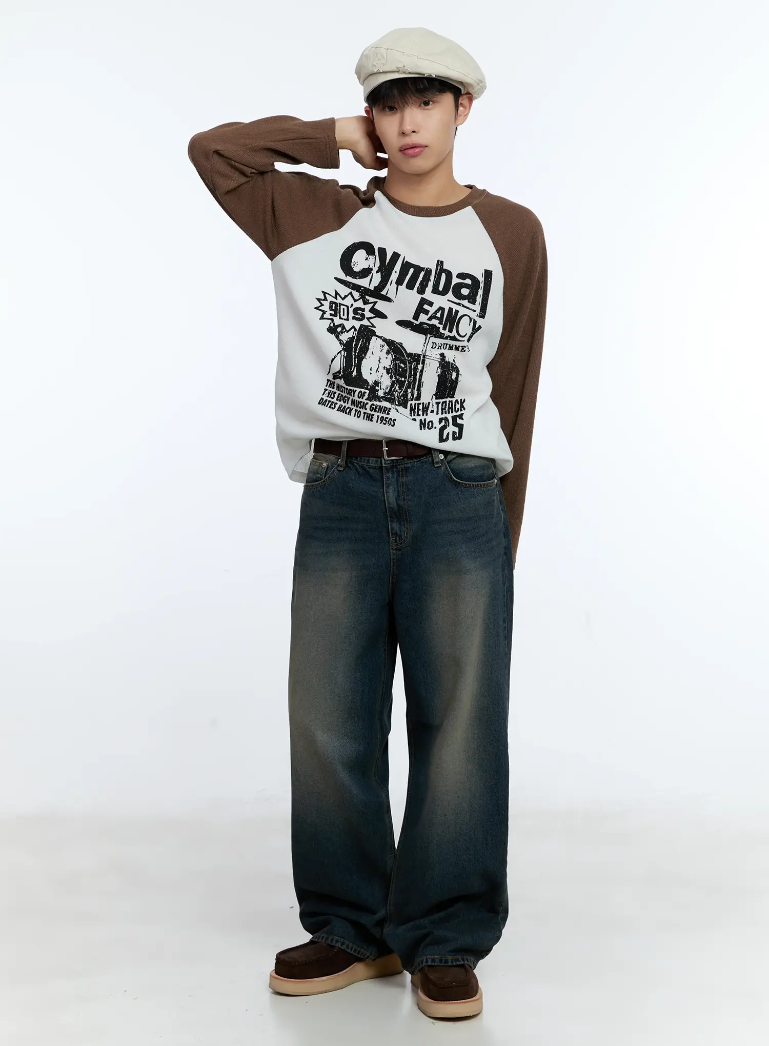 Men's Retro Long Sleeve Shirt IG519 - Image 10