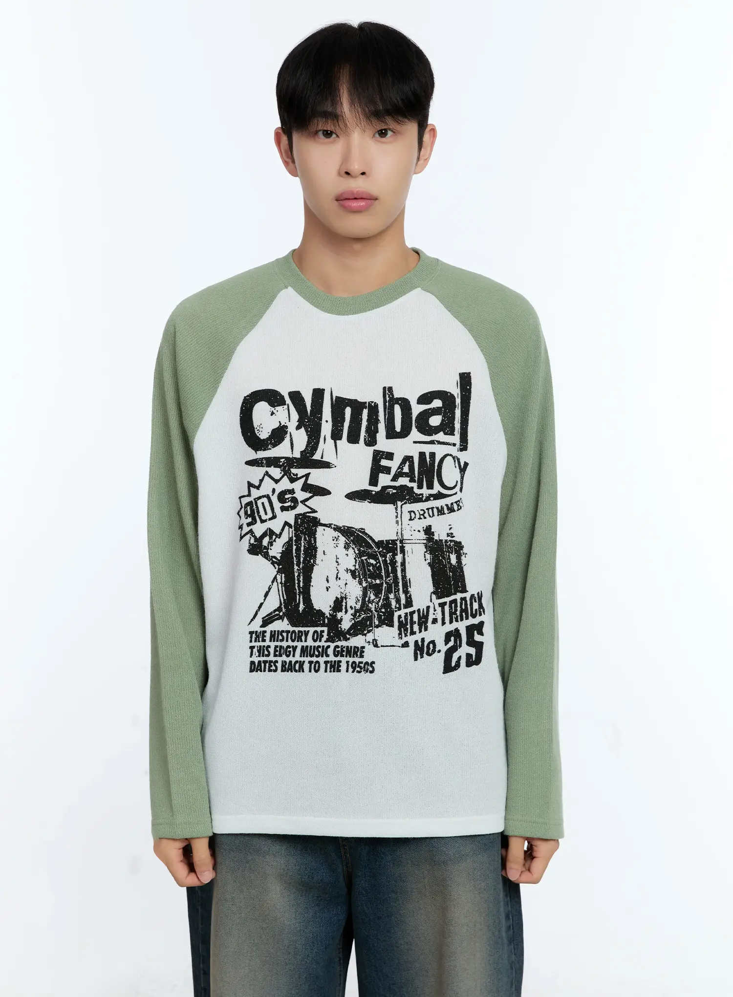 Men's Retro Long Sleeve Shirt IG519 - Image 12