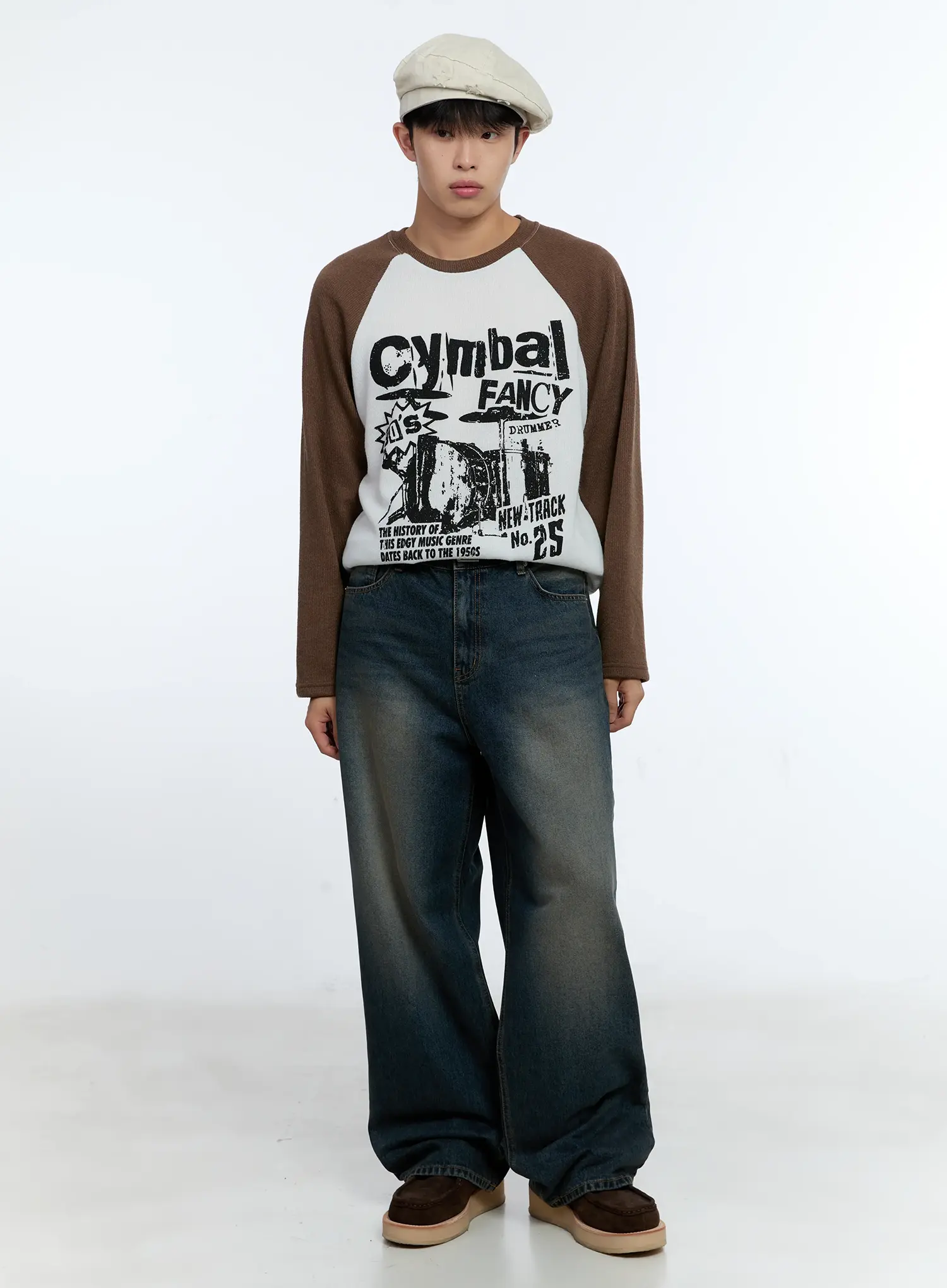 Men's Retro Long Sleeve Shirt IG519 - Image 8