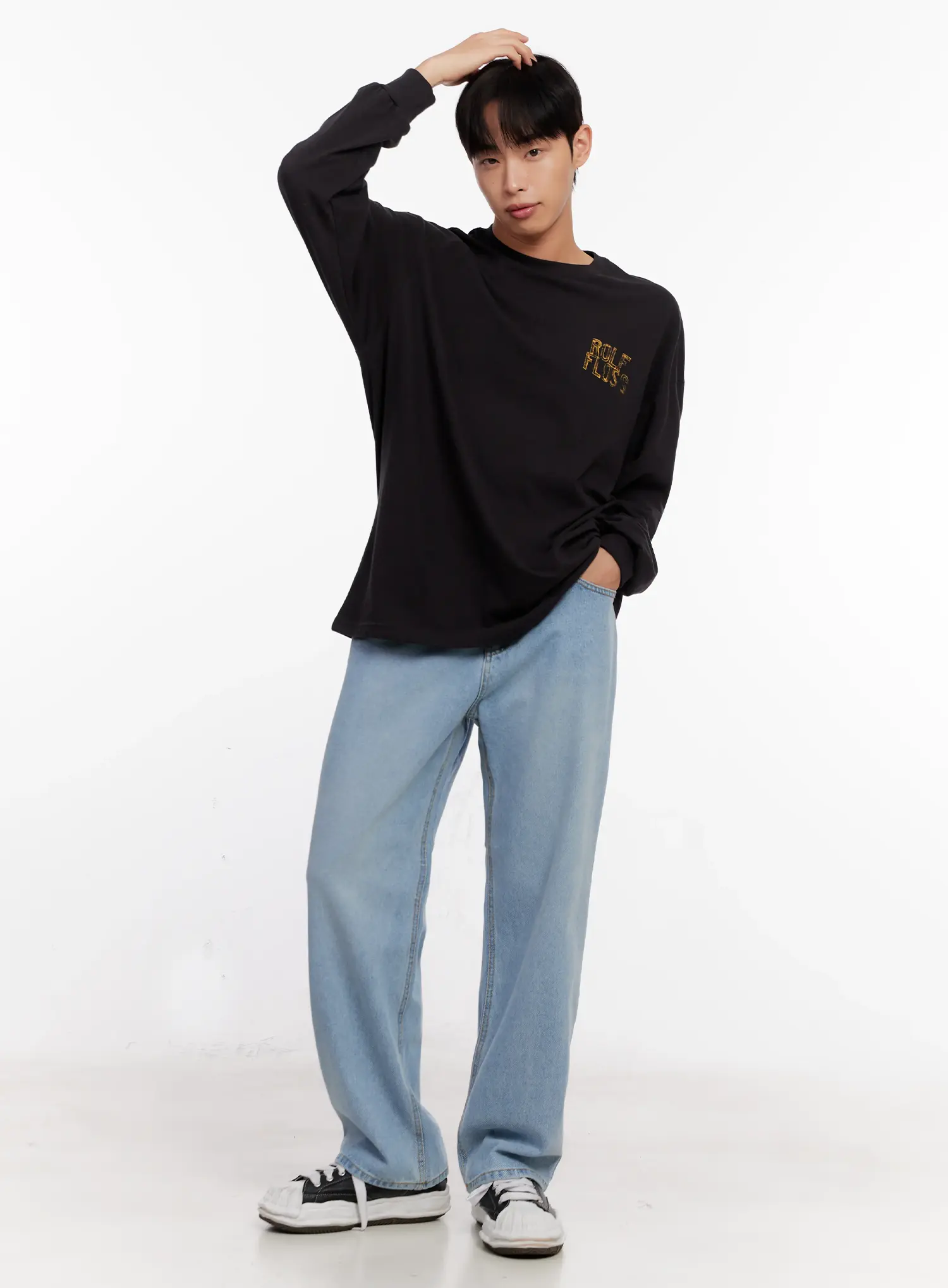 Men's Rolf Graphic Long Sleeve Top IO 528 - Image 8