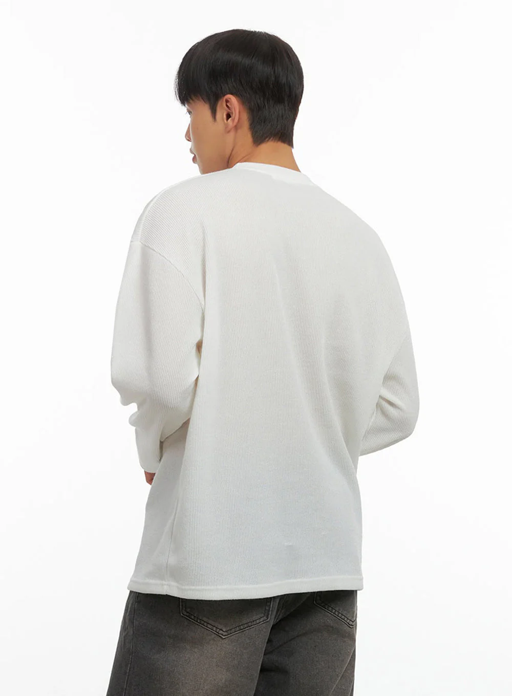 Men's Round Neck Graphic Top IO420 - Image 5