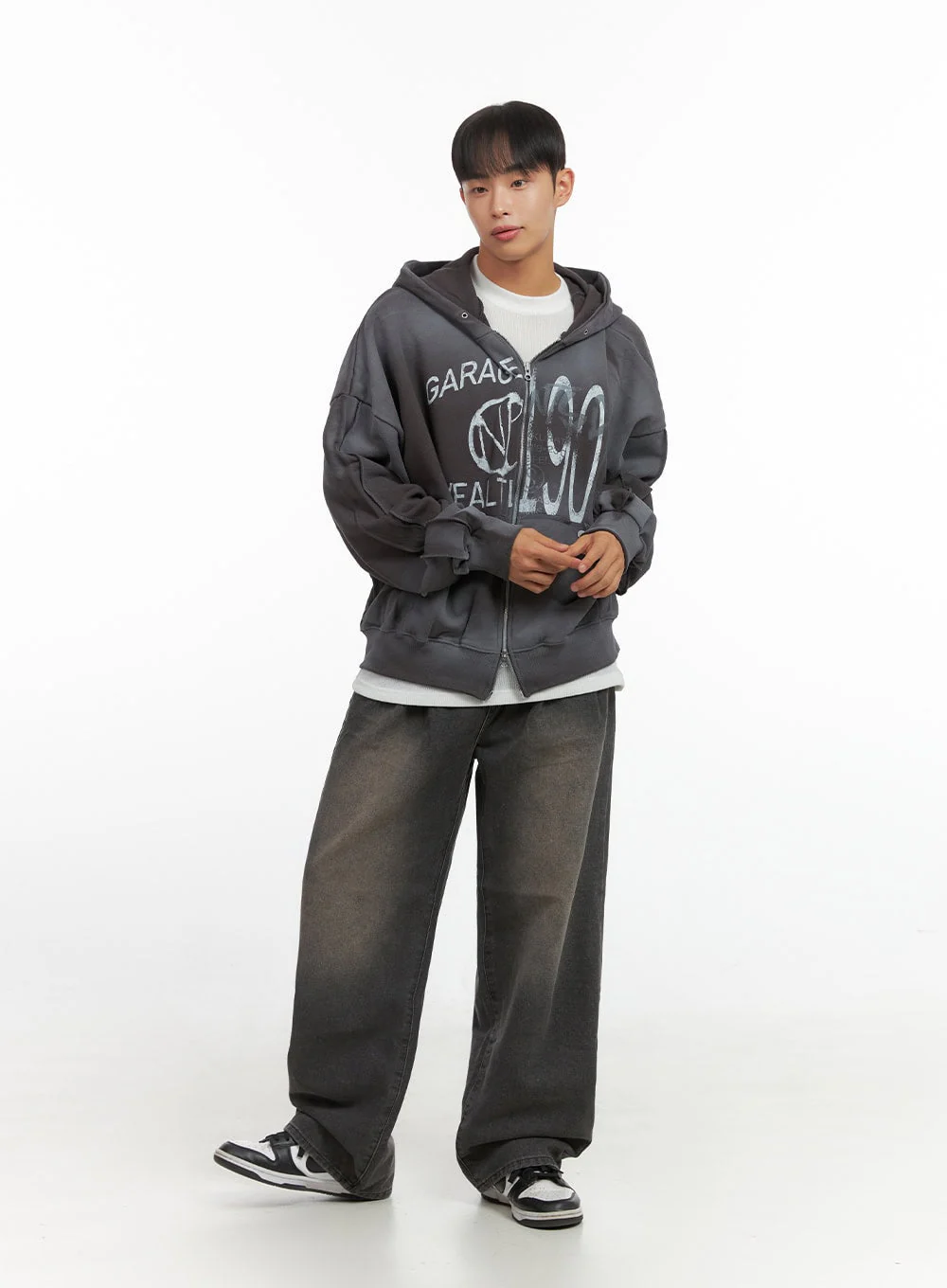 Men's Round Neck Graphic Top IO420 - Image 8