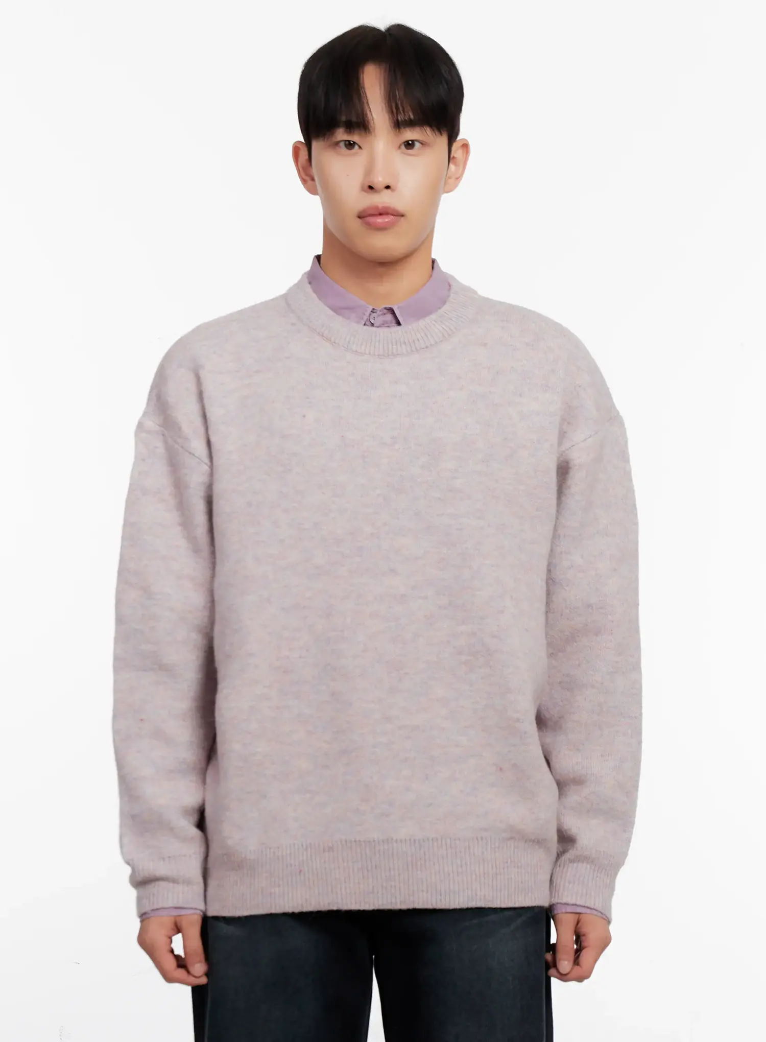 Men's Round Neck Sweater IO528 - Image 14