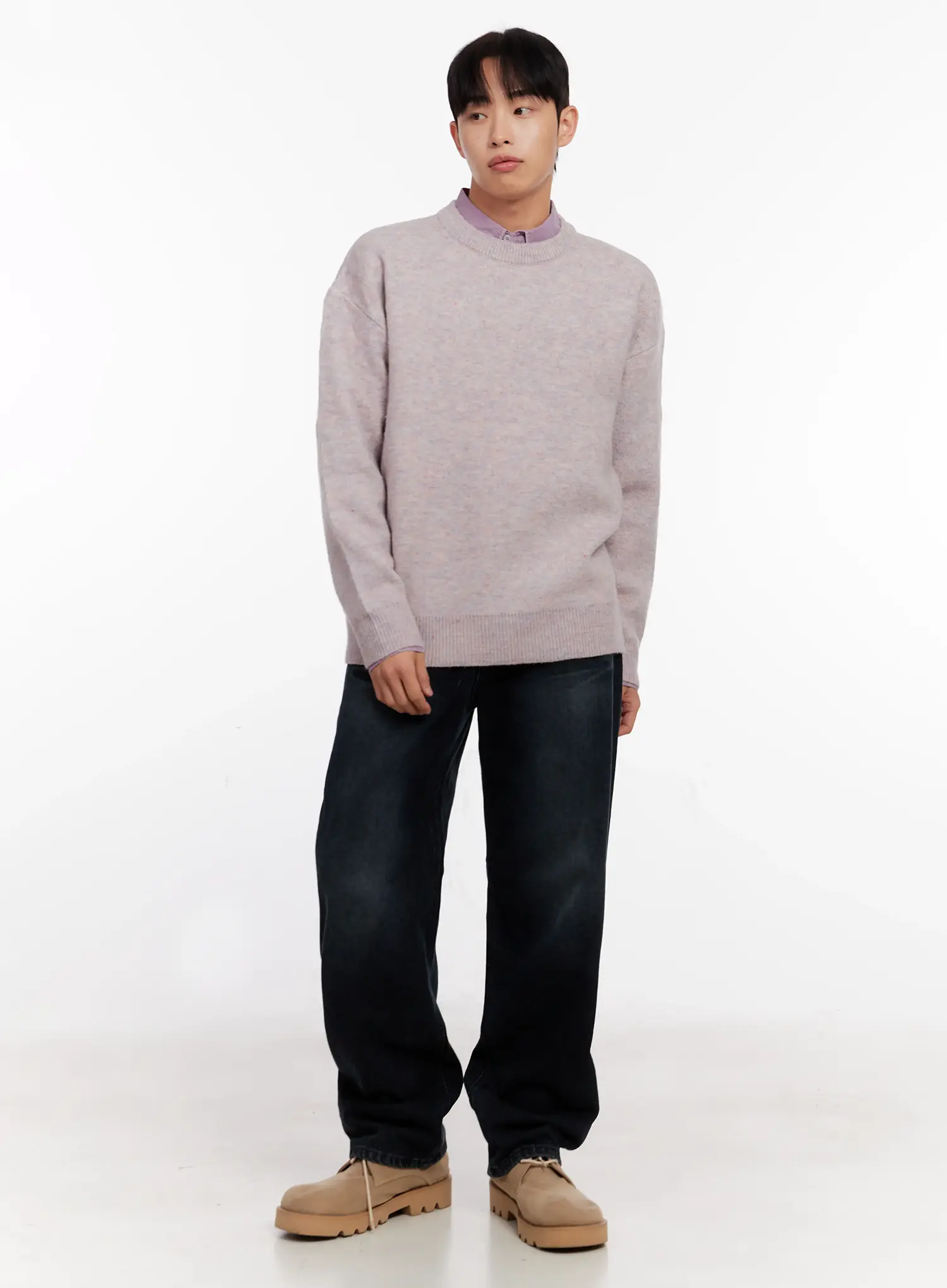 Men's Round Neck Sweater IO528 - Image 8