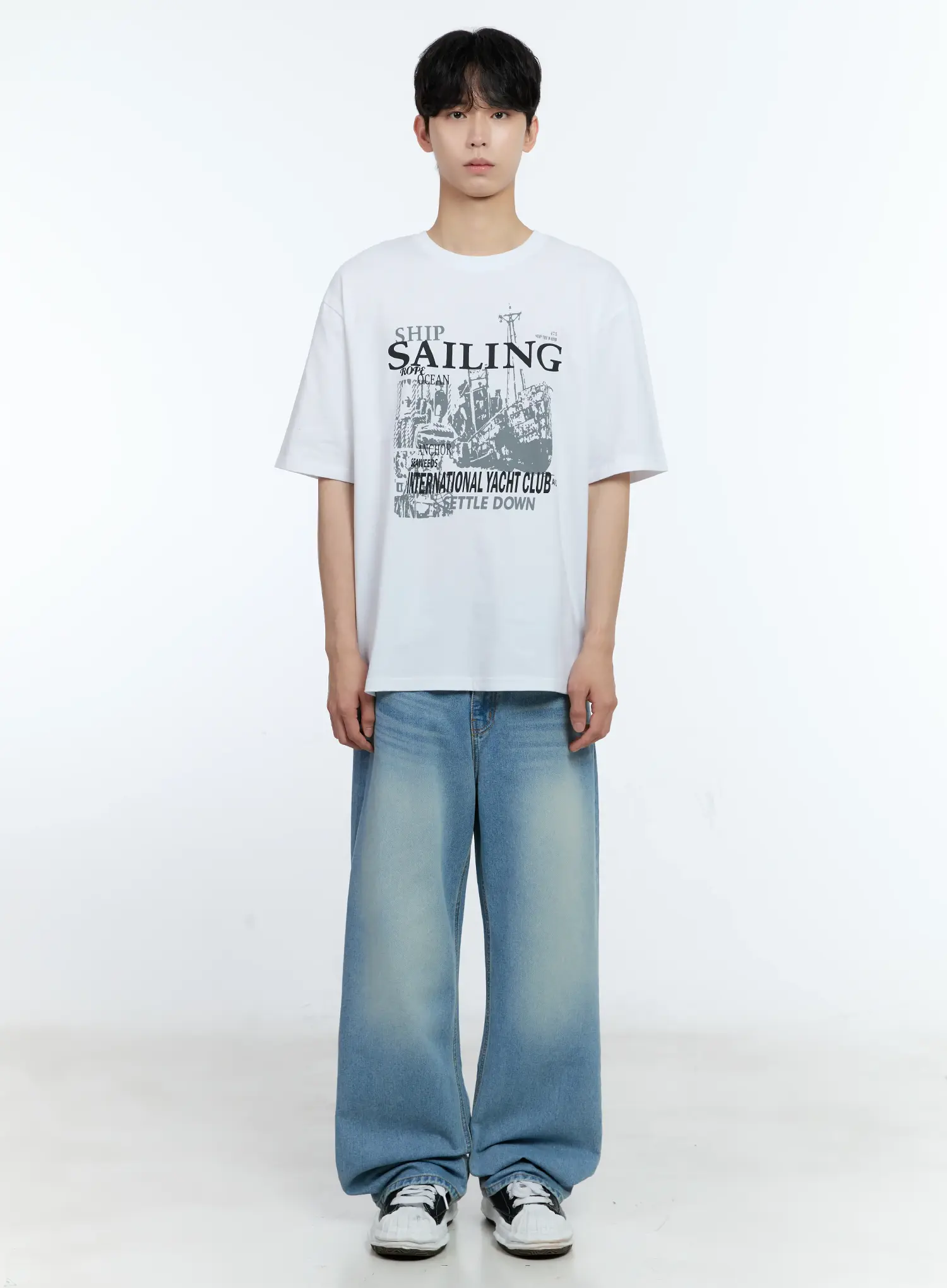 Men's Sailing Graphic T-Shirt IL529 - Image 3