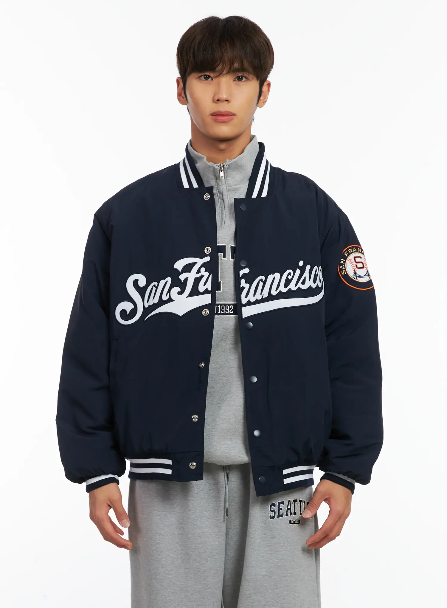 Men's San Francisco Varsity Jacket ID511 - Image 11