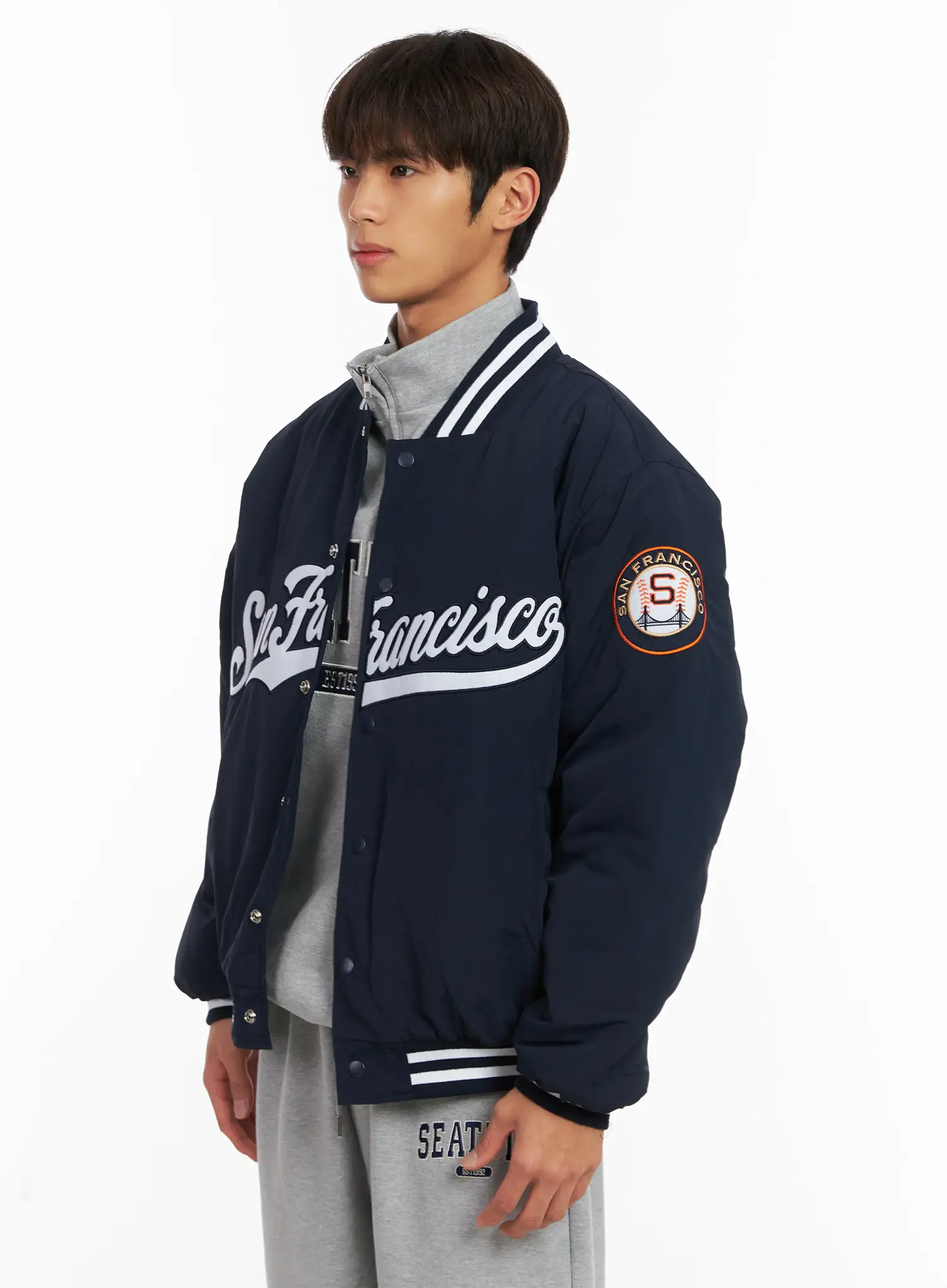 Men's San Francisco Varsity Jacket ID511 - Image 4