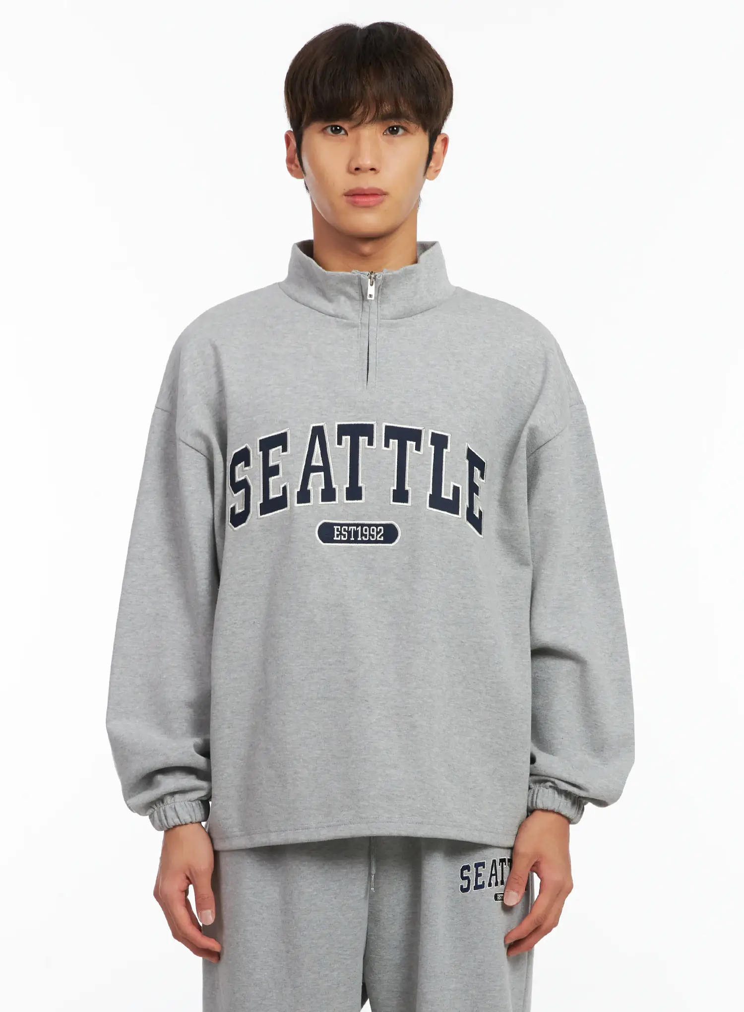 Men's Seattle Quarter-Zip Sweatshirt ID511 - Image 11