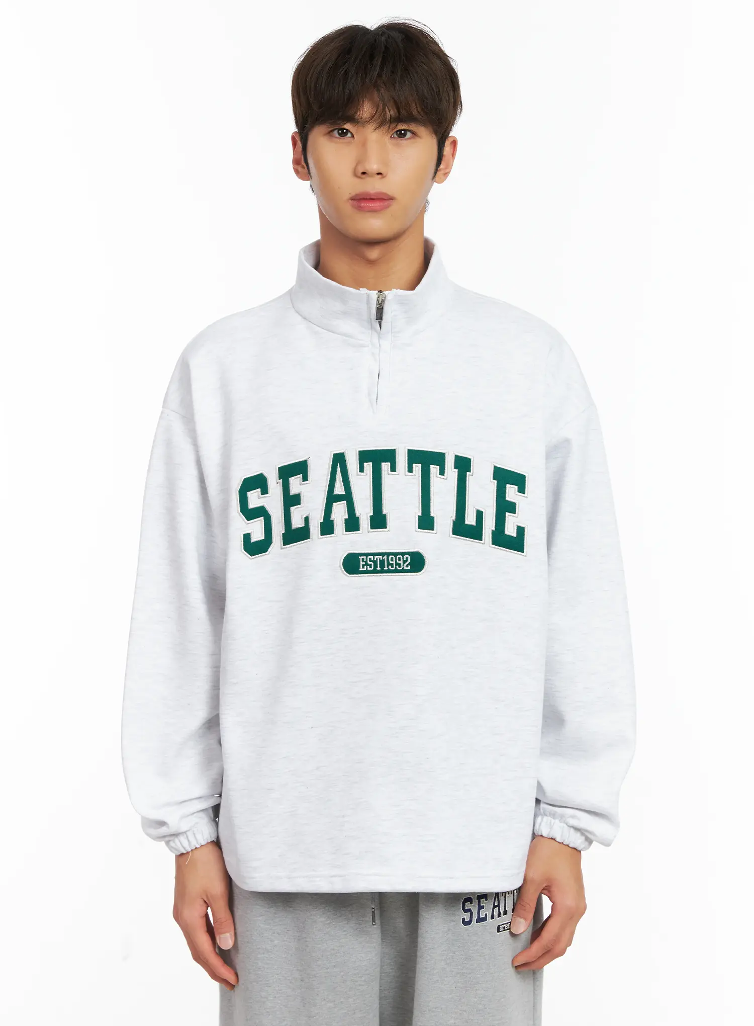 Men's Seattle Quarter-Zip Sweatshirt ID511 - Image 12