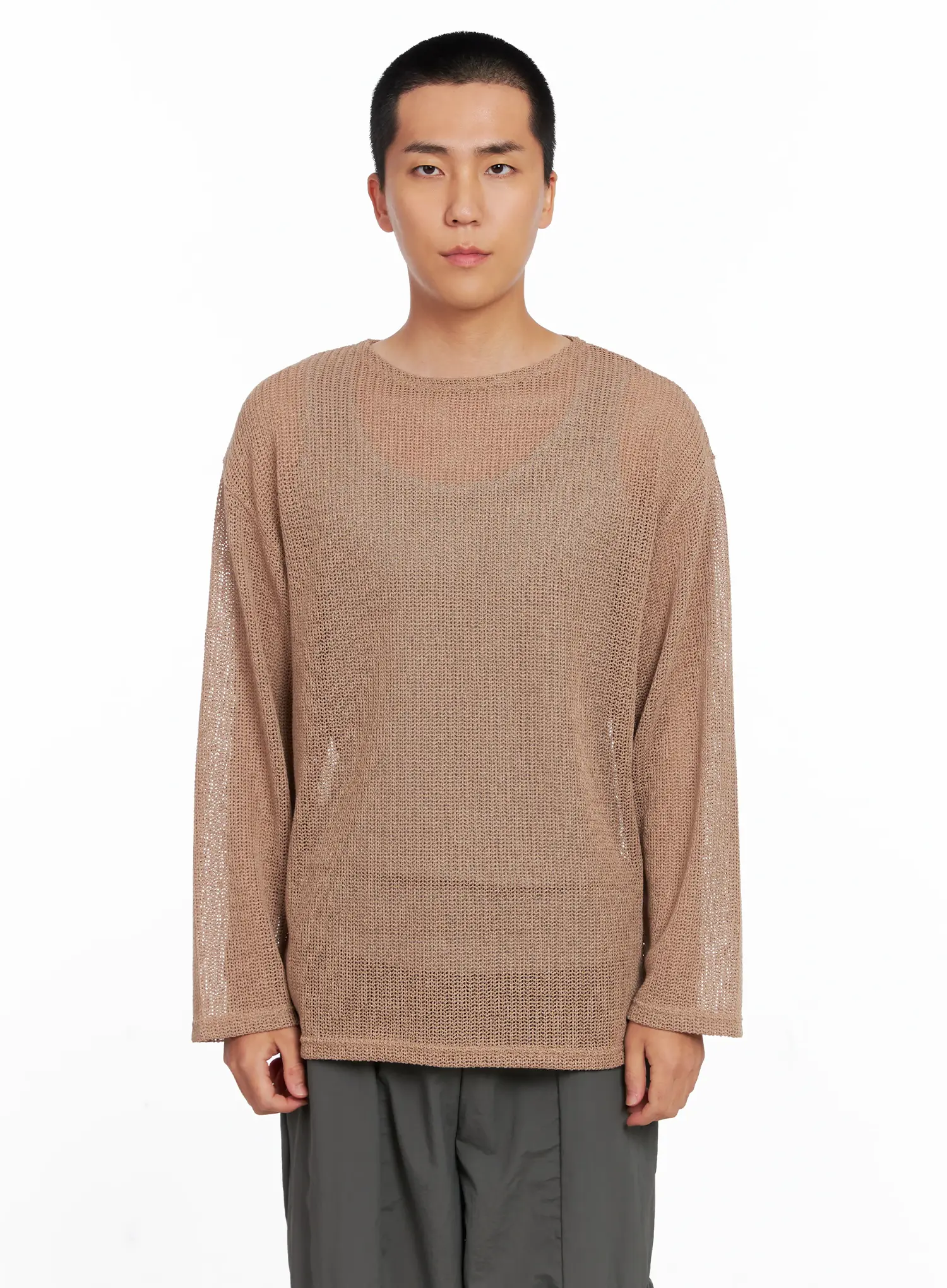 Men's Sheer Knit Long Sleeve IS510 - Image 13