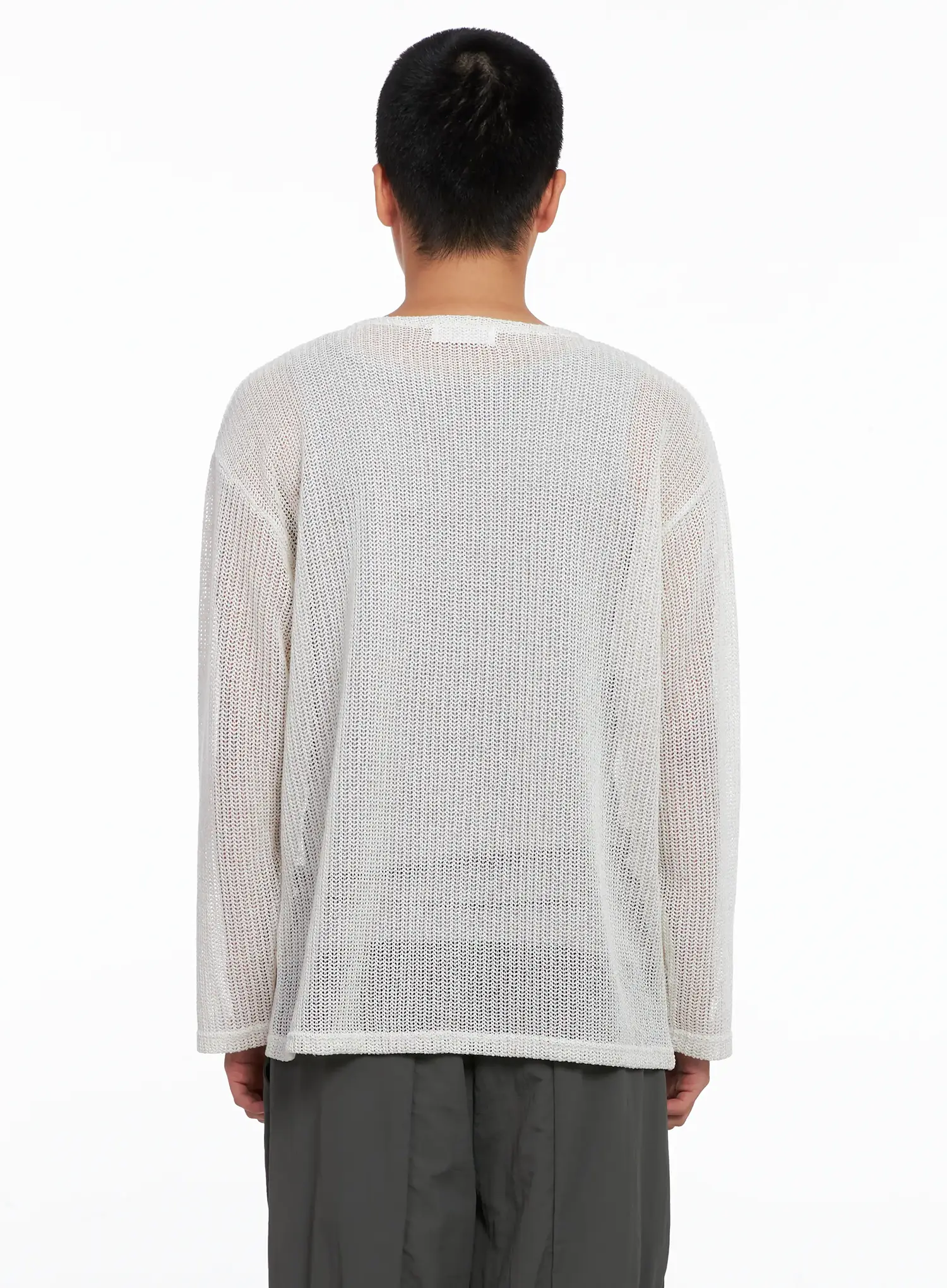 Men's Sheer Knit Long Sleeve IS510 - Image 6