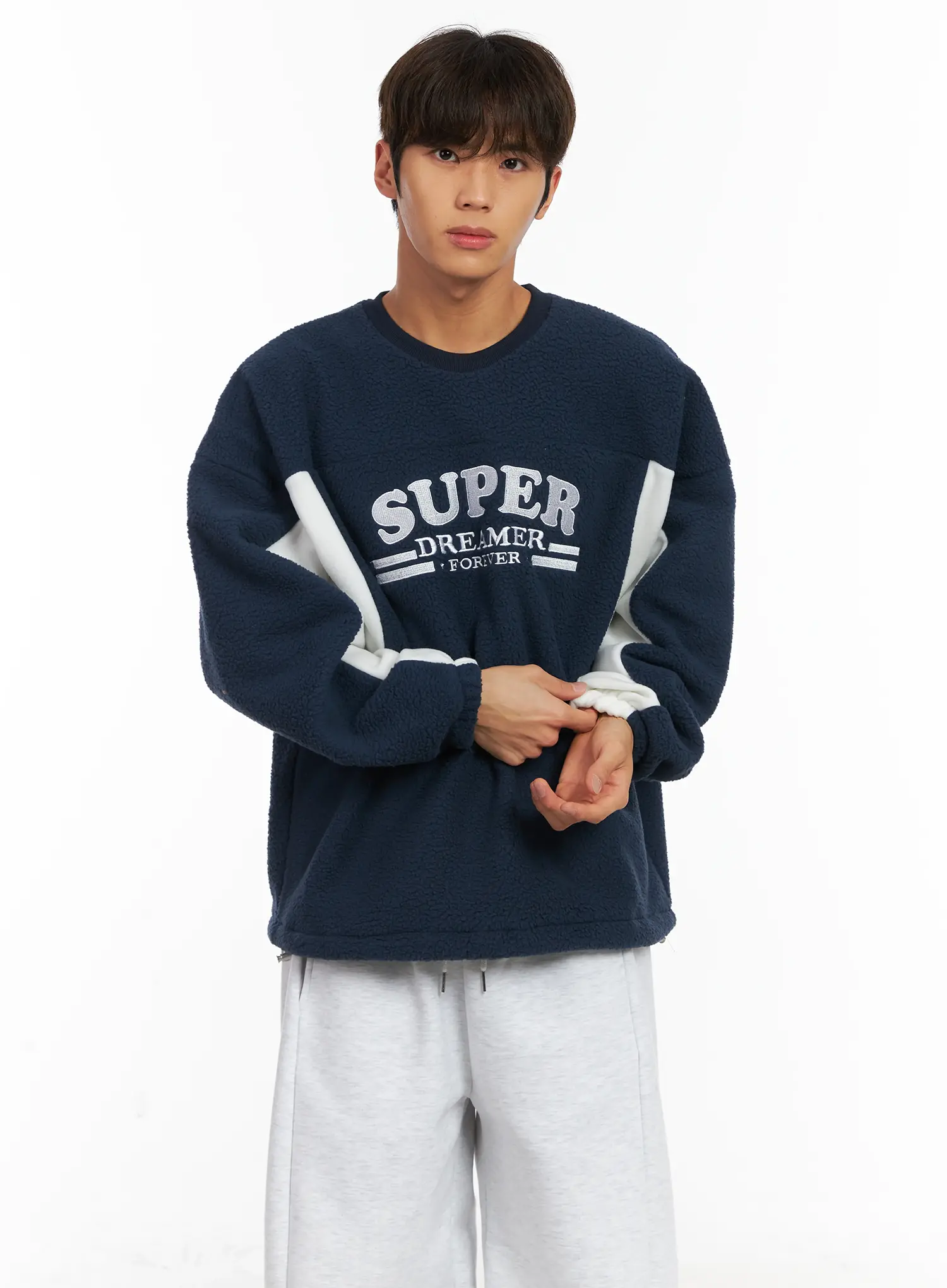 Men's Sherpa Fleece Sweatshirt ID511 - Image 2