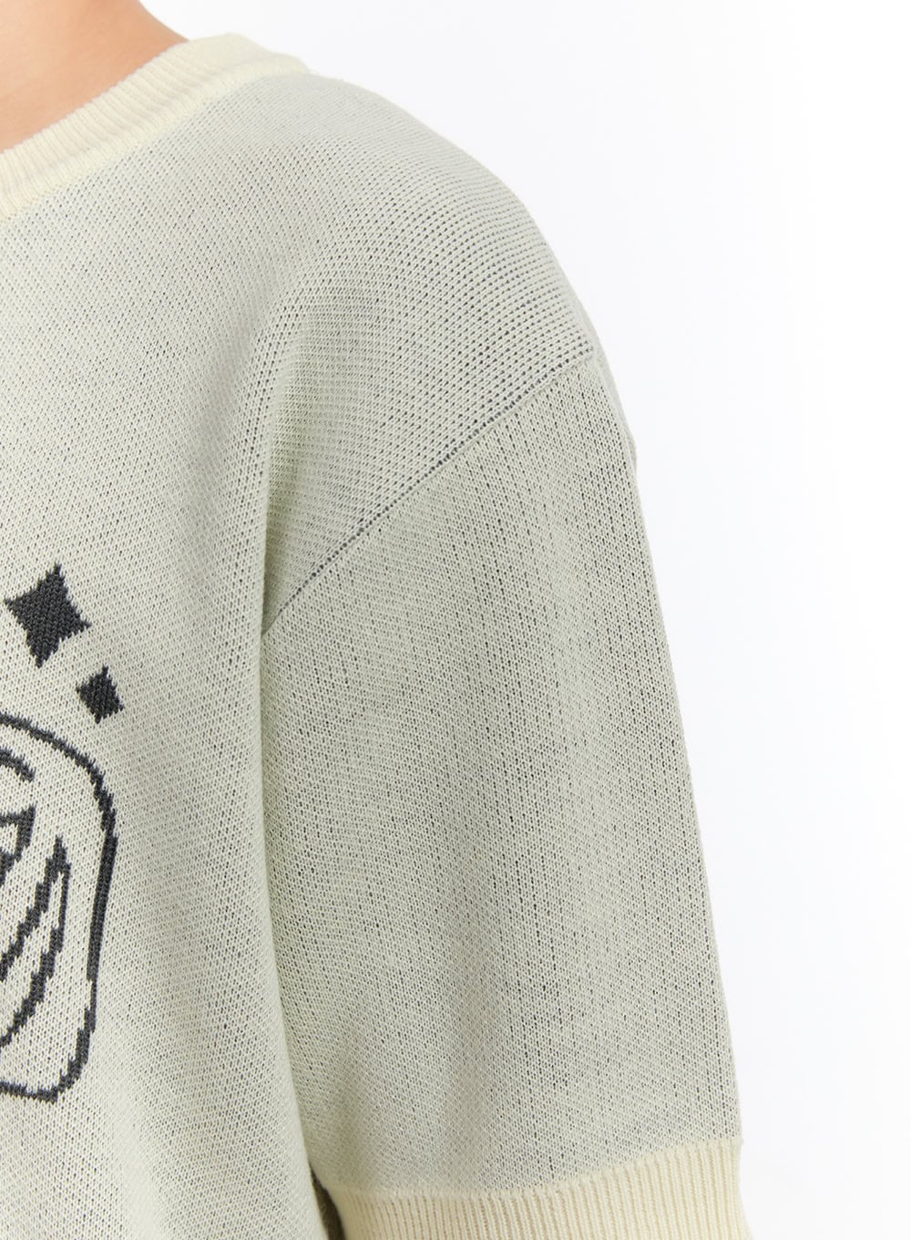 Men's Short Sleeve Graphic Sweater IA507 - Image 5