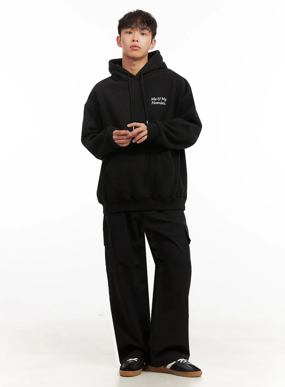 Men's Simple Oversized Hoodie ID431 - Image 3