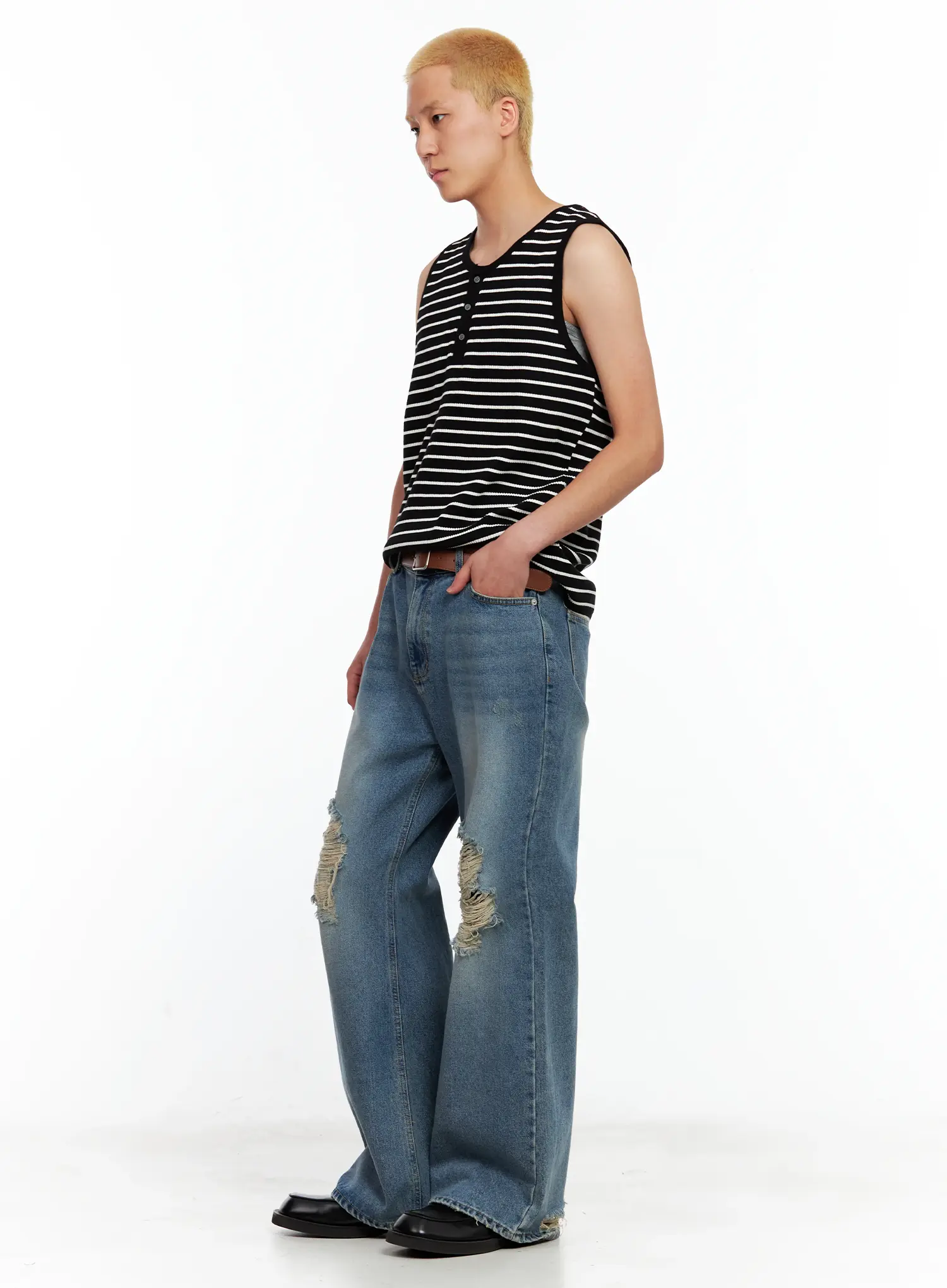 Men's Slim Square Belt IL511 - Image 7