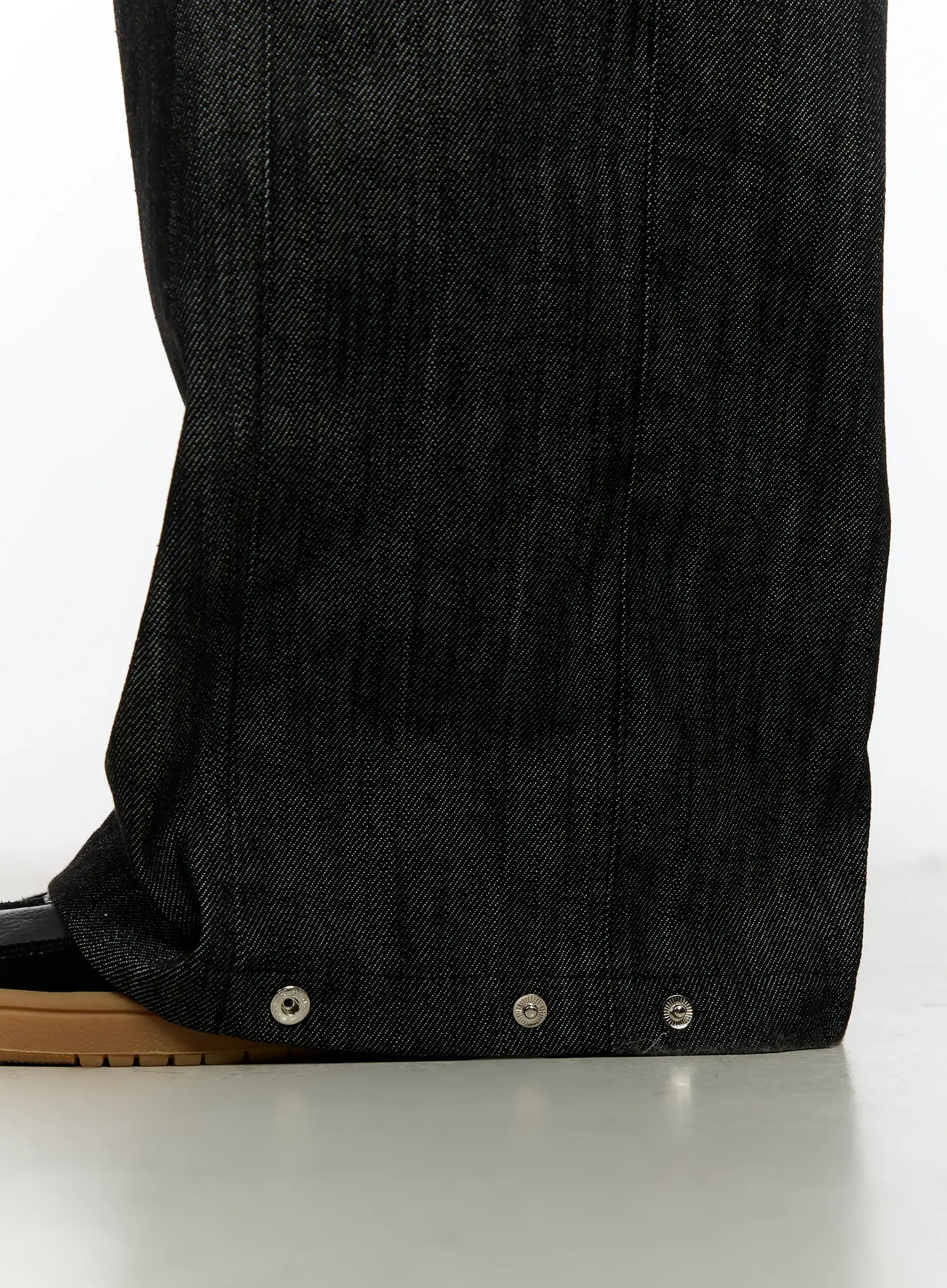 Men's Snap Button Wide-Leg Jeans ID502 - Image 2