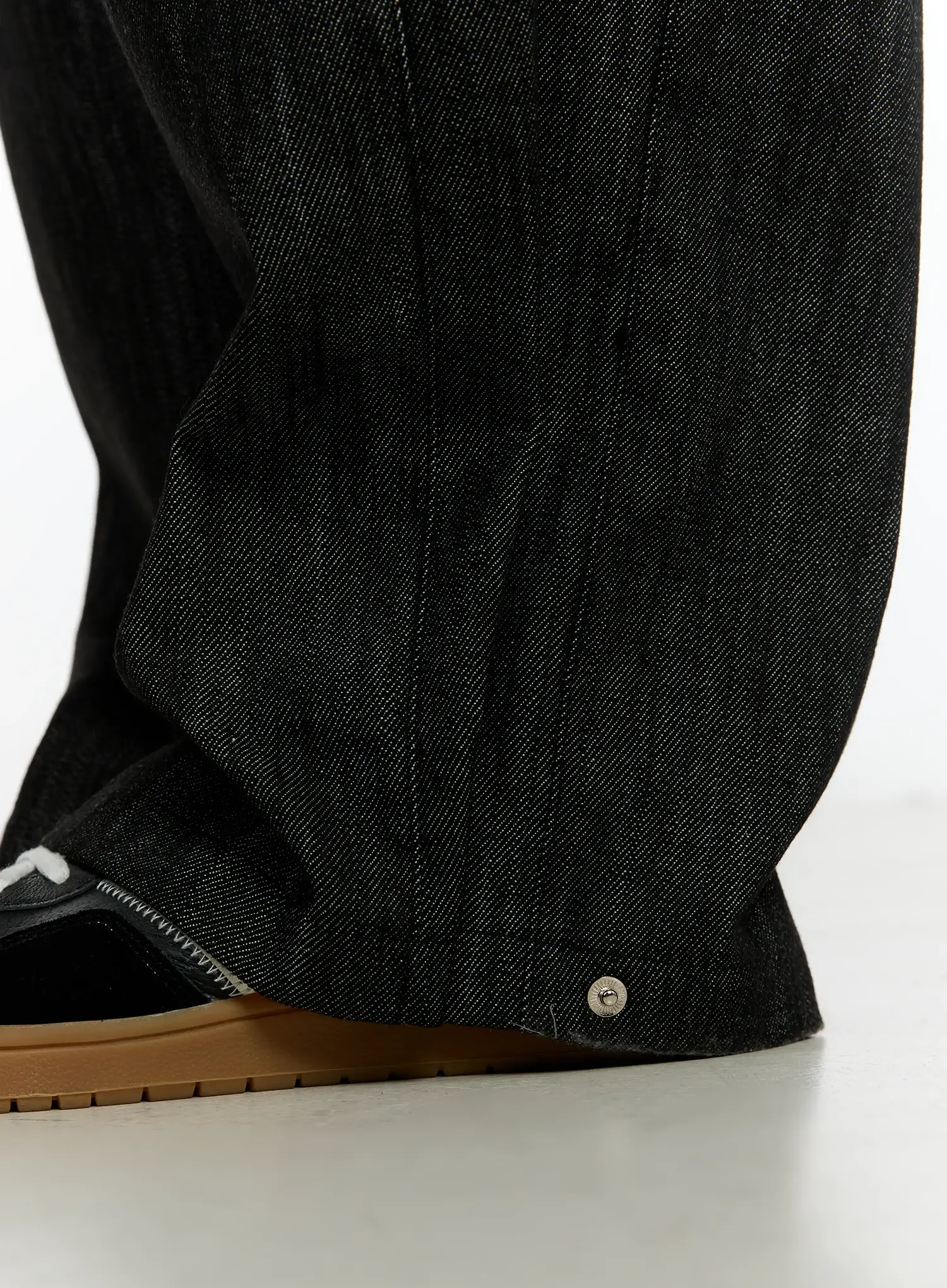 Men's Snap Button Wide-Leg Jeans ID502 - Image 7