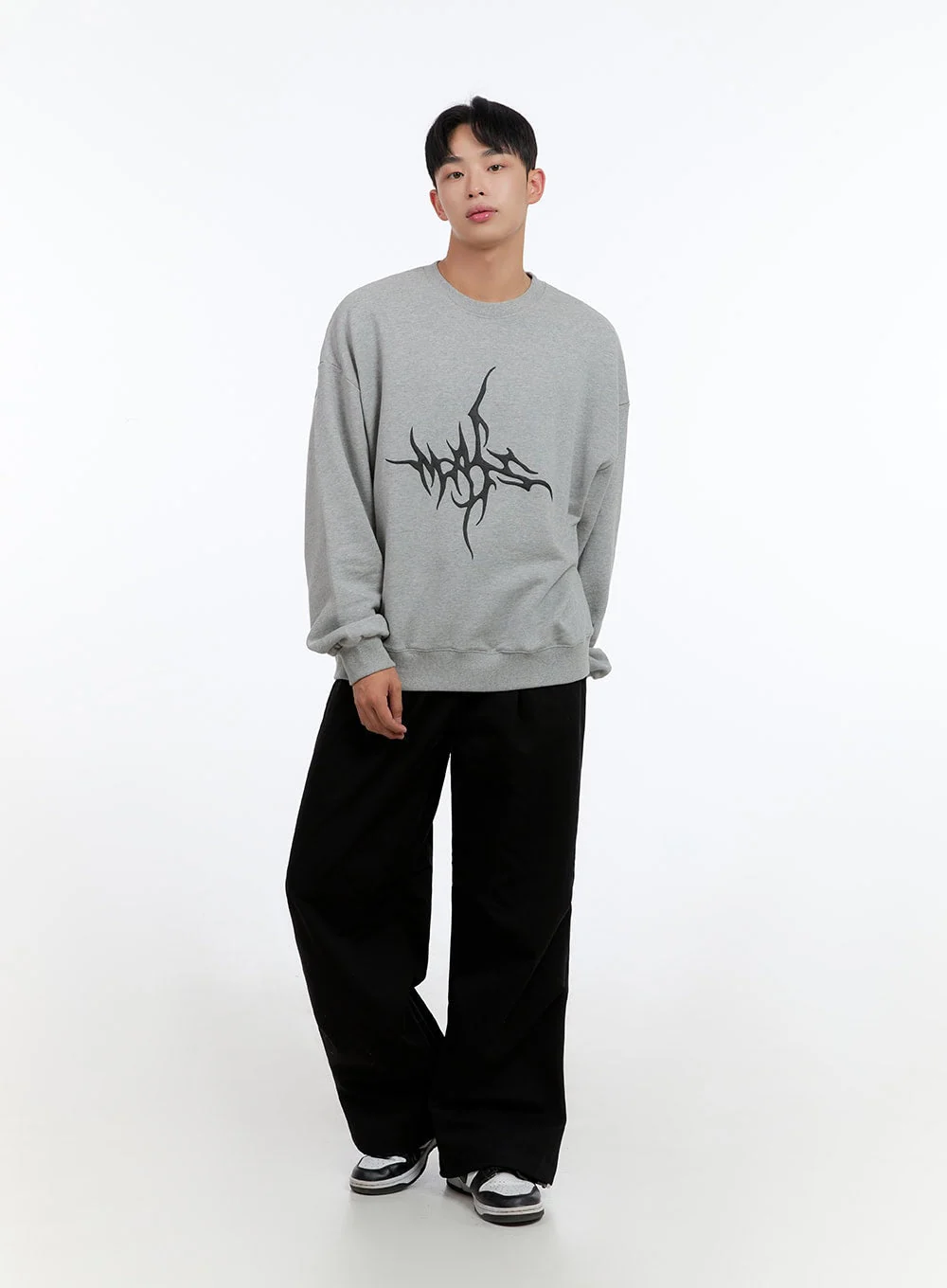 Men's Solid Banded Parachute Pants IS413 - Image 6