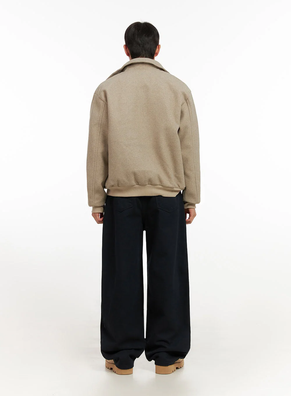 Men's Solid Collar Wool Jumper ID413 - Image 9