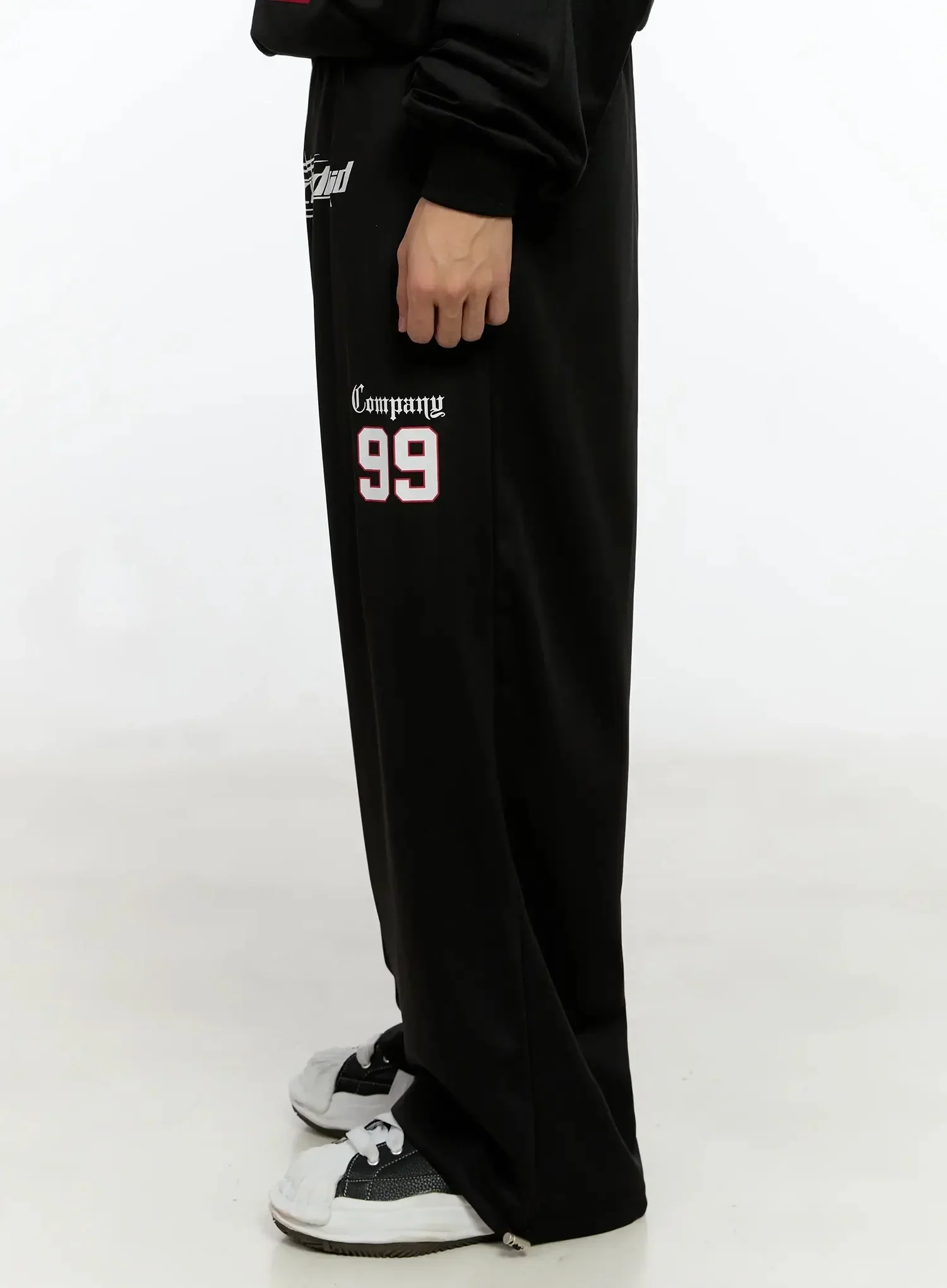 Men's Sports Graphic Wide Pants IN525 - Image 8