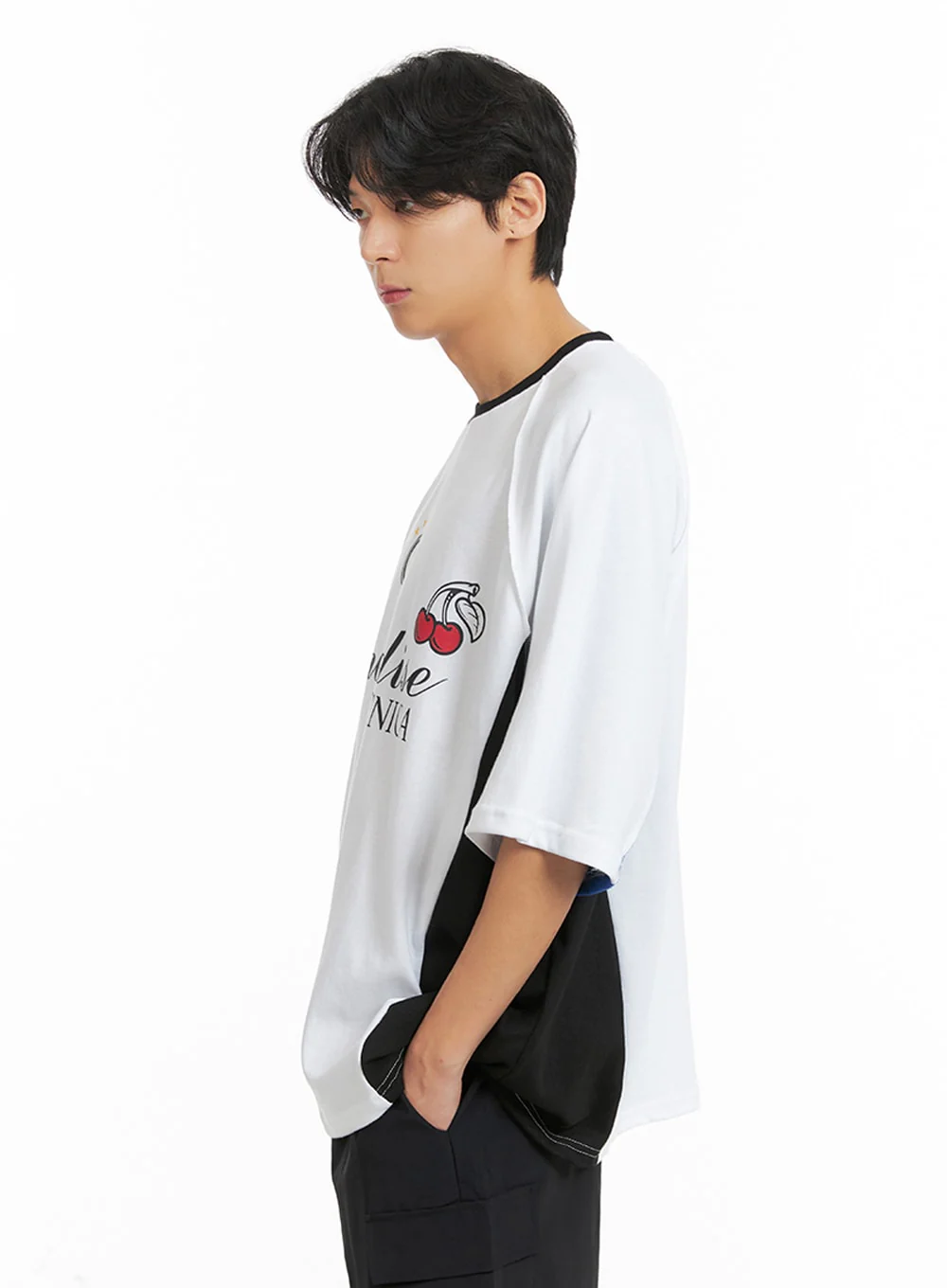Men's Sporty Color Block Graphic T-Shirt IA401 - Image 6