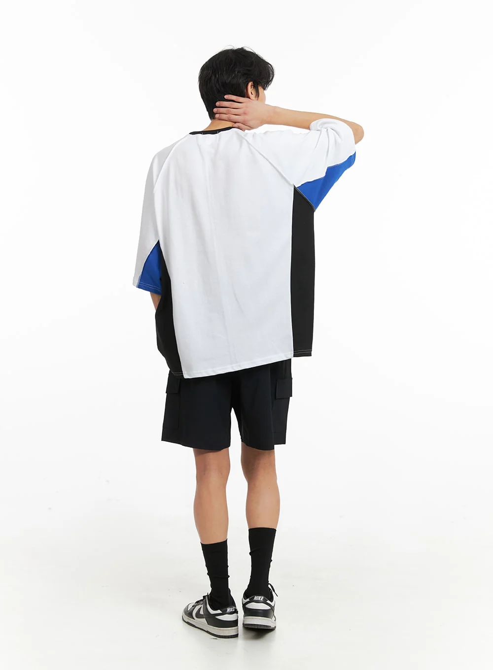 Men's Sporty Color Block Graphic T-Shirt IA401 - Image 8